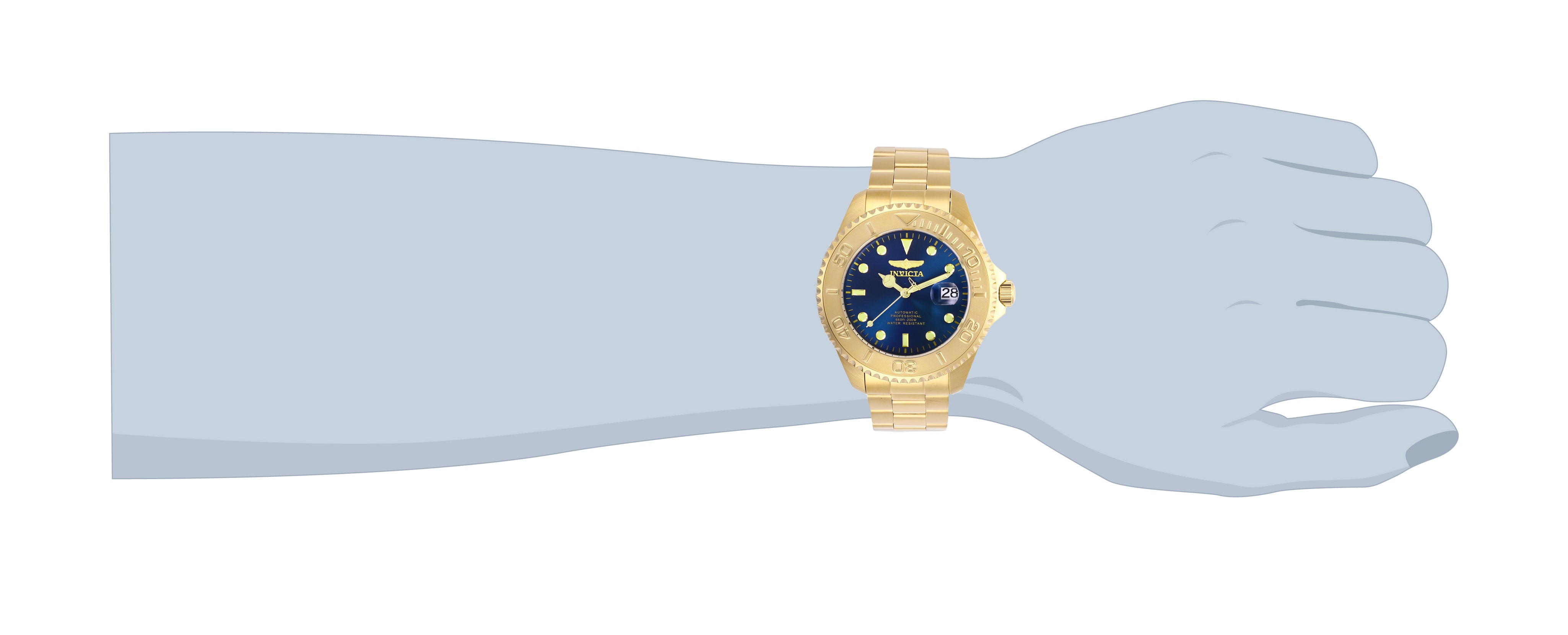 Invicta Grand Diver Raylith Automatic Men's Watch - 47mm. Gold (28951)