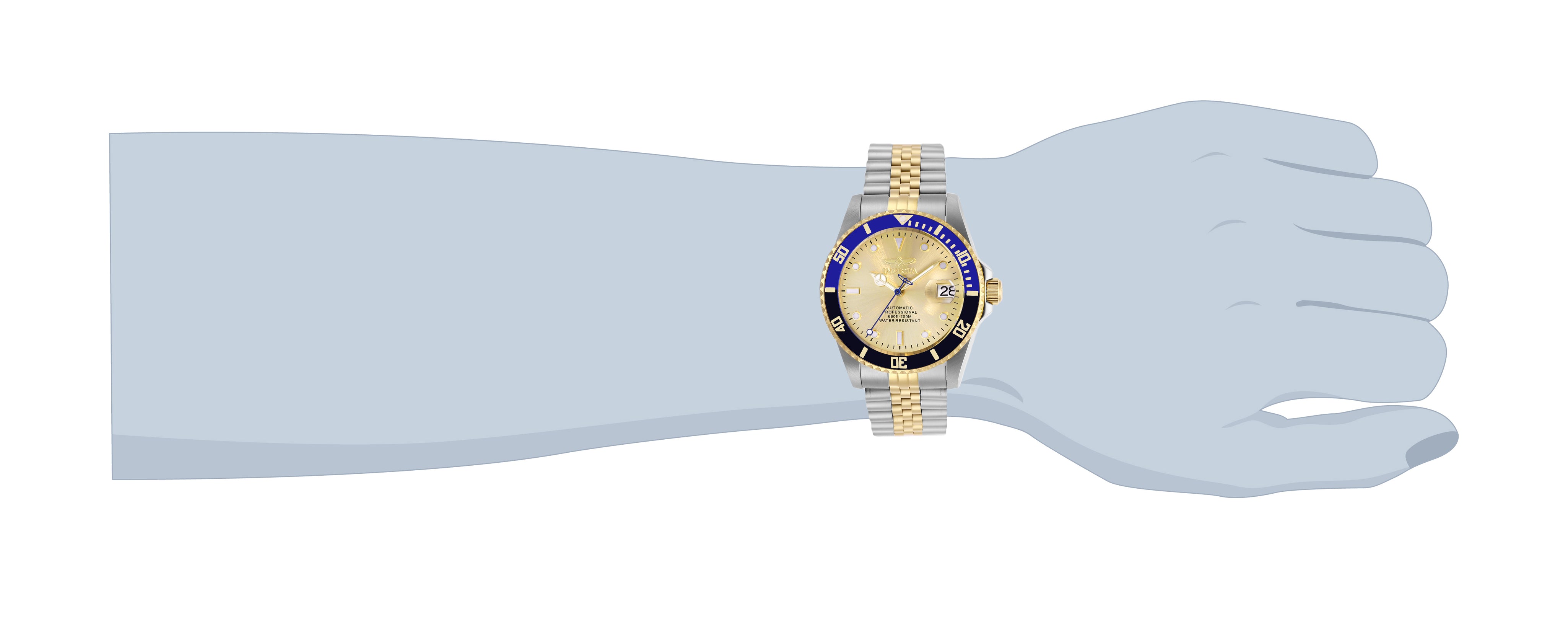 Invicta Pro Diver Navigator Automatic Men's Watch - 42mm. Steel, Gold (29181)