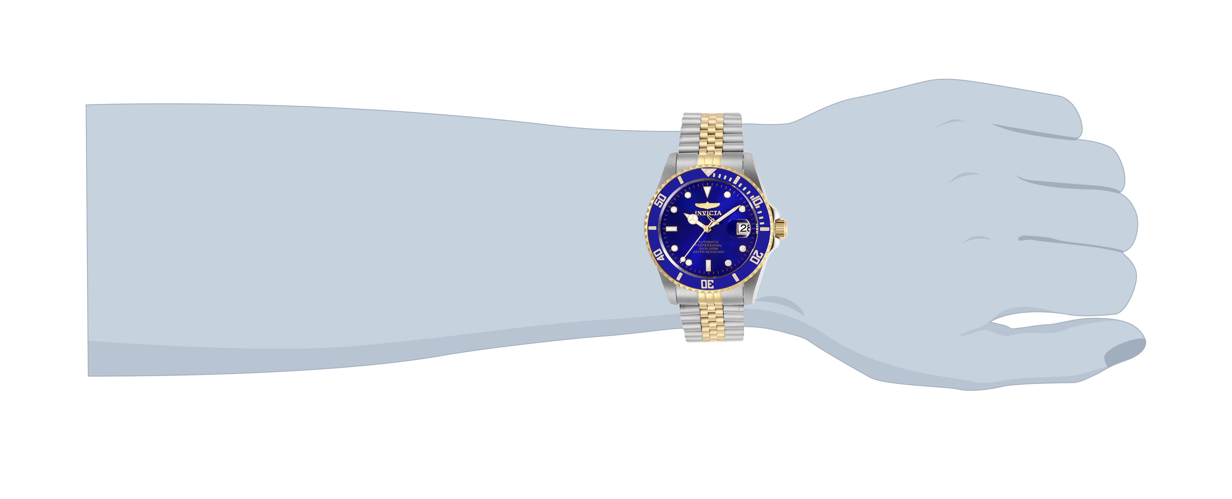 Invicta Pro Diver Navigator Automatic Men's Watch - 42mm. Steel, Gold (29182)