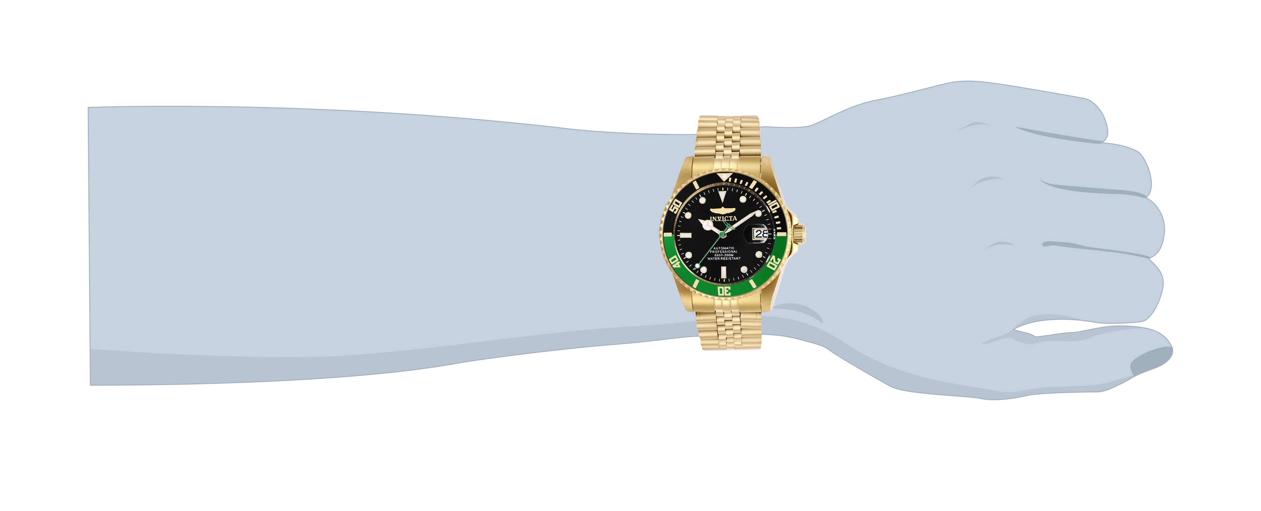 Invicta Pro Diver Navigator Automatic Men's Watch - 42mm. Gold (29184)