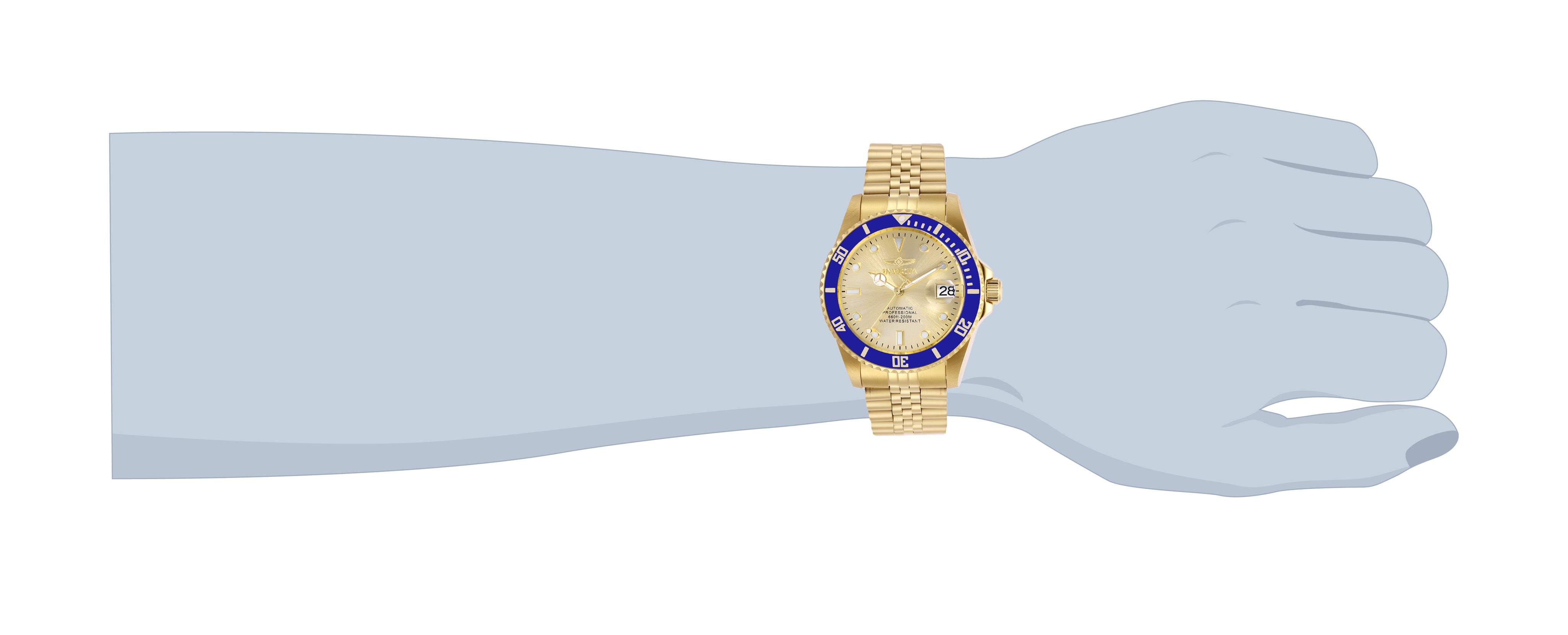 Invicta Pro Diver Navigator Automatic Men's Watch - 42mm. Gold (29185)