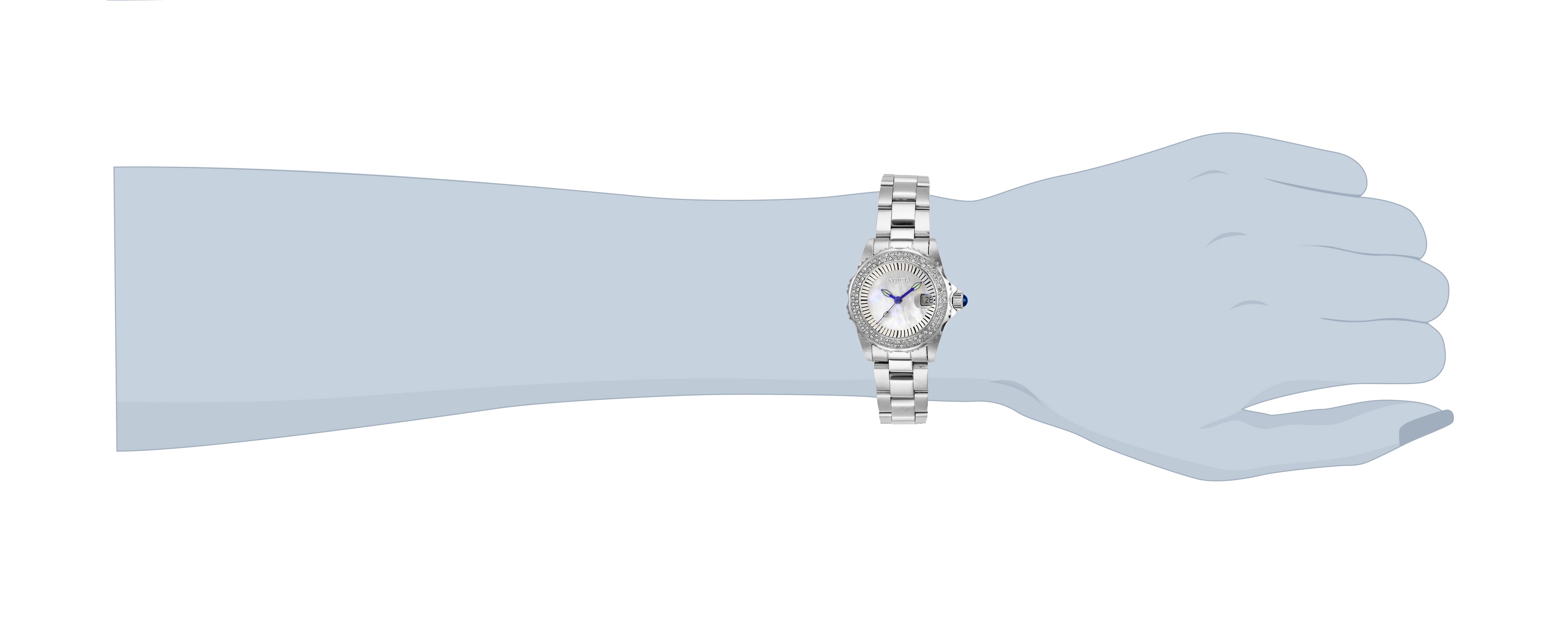 Invicta Angel Swiss Ronda 585 Caliber Women's Watch w/ Mother of Pearl Dial - 30mm, Steel (28442)