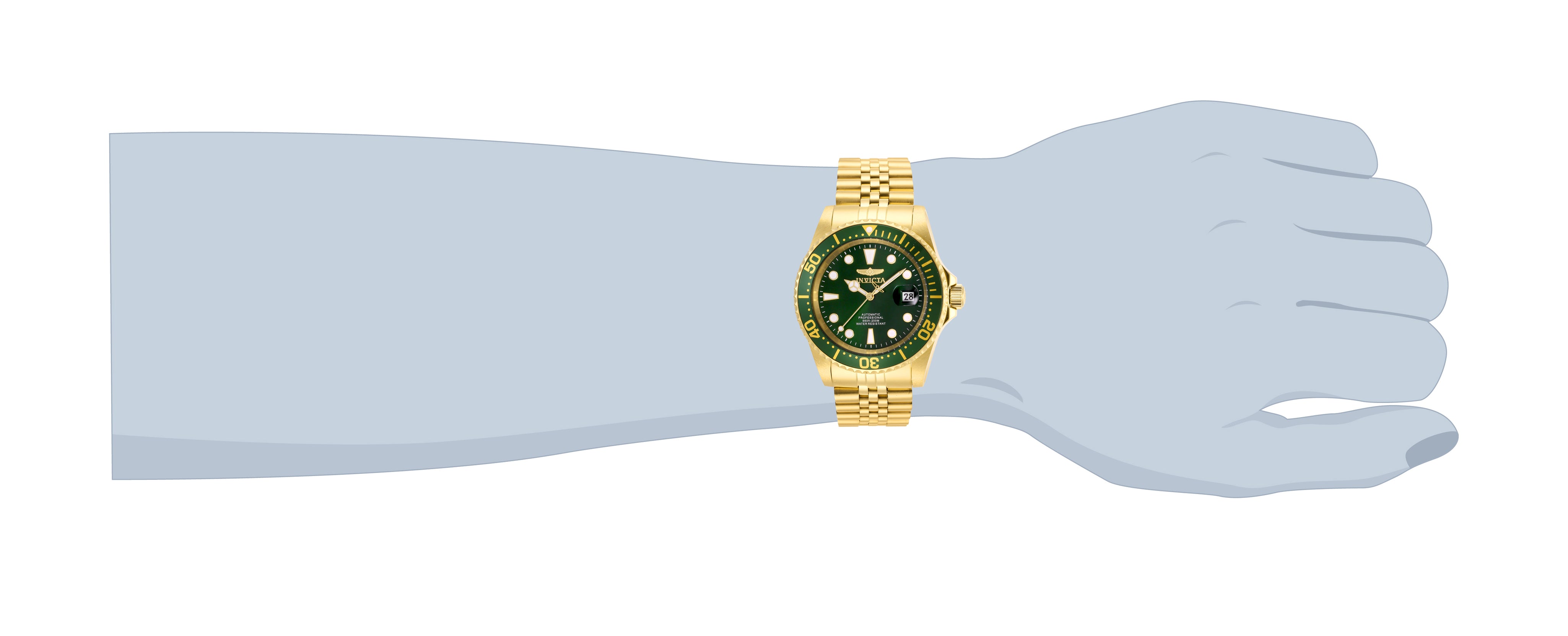 Invicta Pro Diver Navigator Automatic Men's Watch - 42mm. Gold (30095)