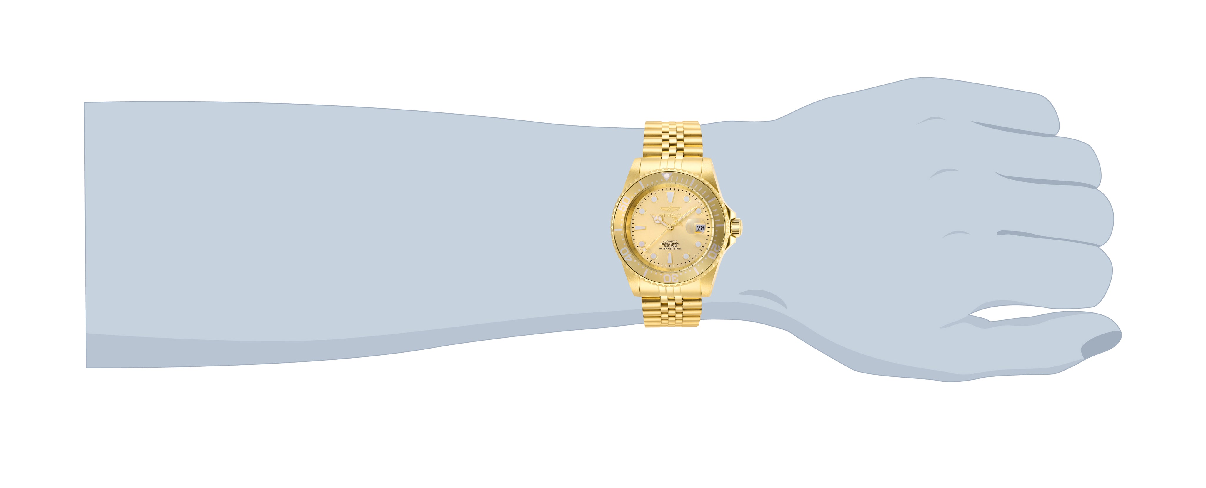 Invicta Pro Diver Navigator Automatic Men's Watch - 42mm. Gold (30096)