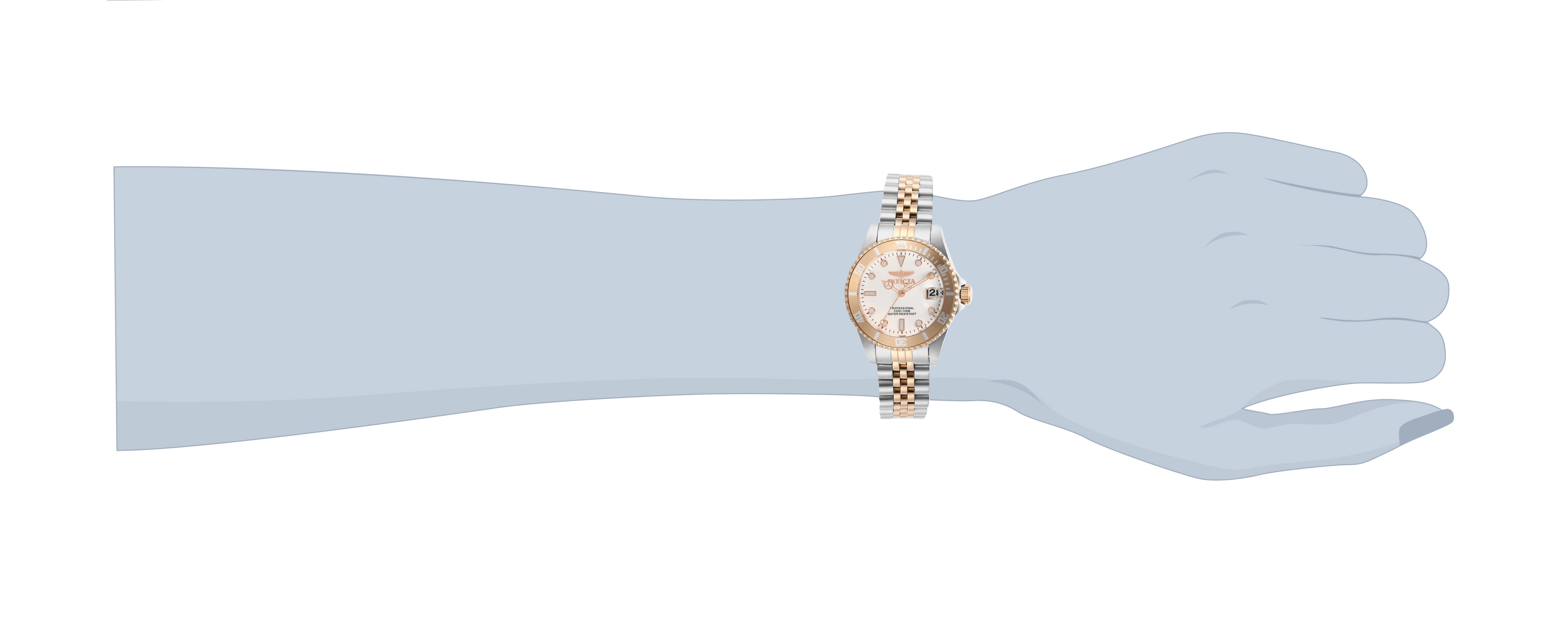 Invicta Pro Diver Women's Watch - 34mm, Steel, Rose Gold (29193)