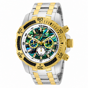 Invicta Pro Diver SCUBA Men's Watch w/ Abalone Dial - 51mm. Steel. Gold (25093)