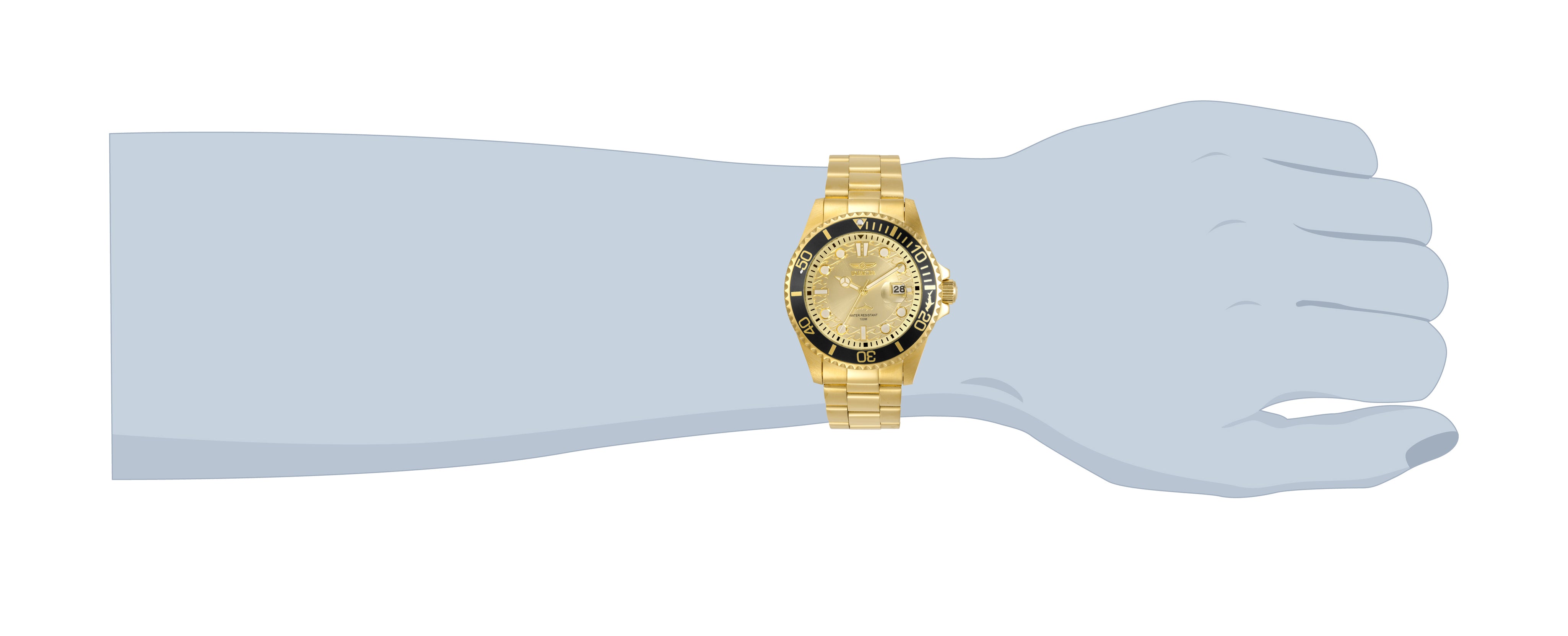 Invicta Pro Diver Currentwave Men's Watch - 43mm. Gold (30025)