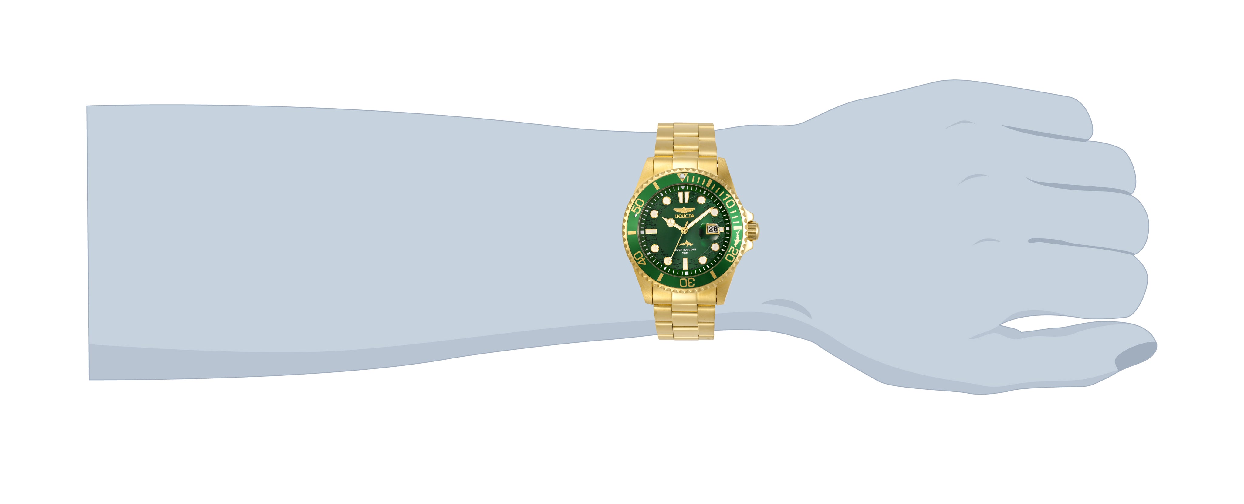 Invicta Pro Diver Currentwave Men's Watch - 43mm. Gold (30027)