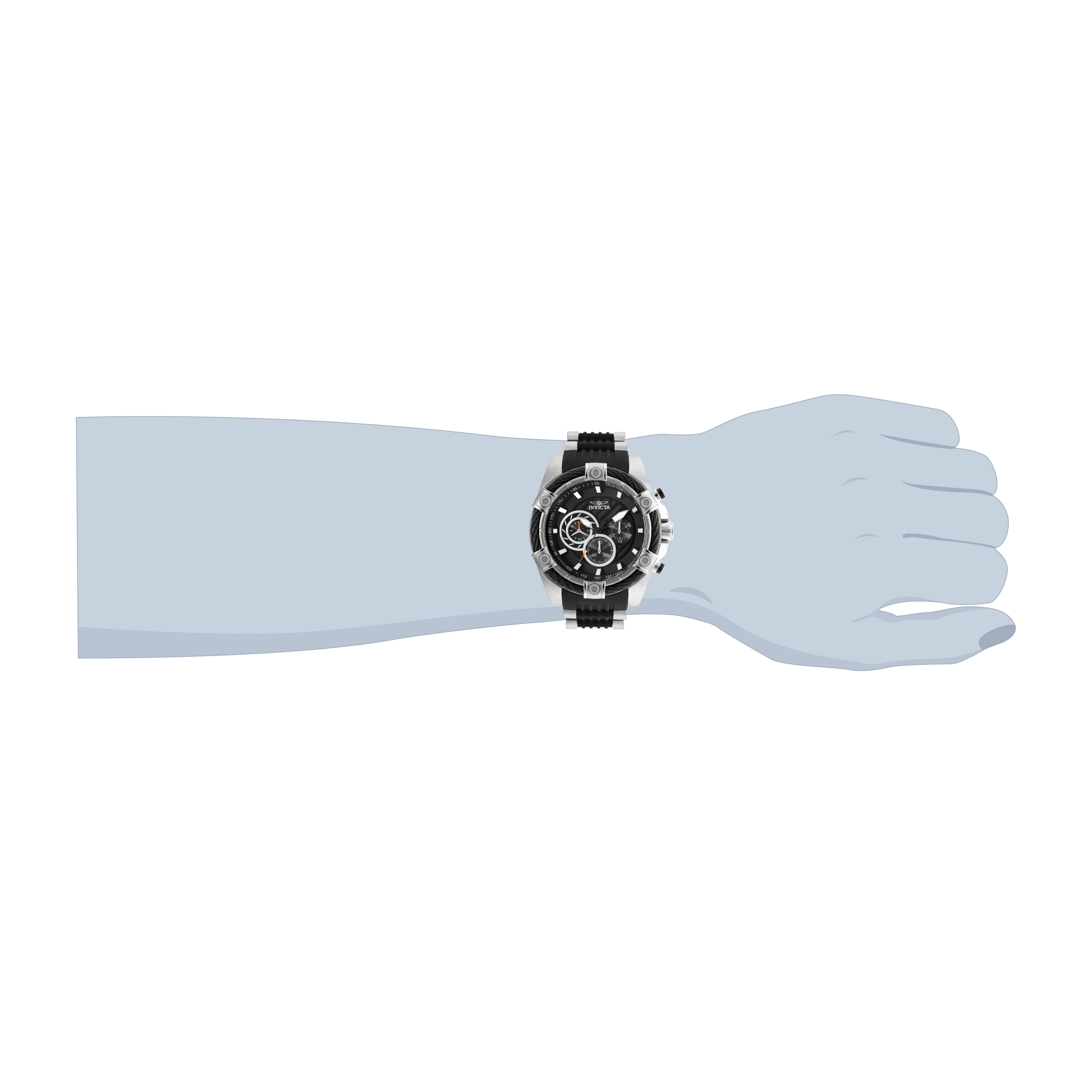 Invicta Bolt Girdex Men's Watch - 52mm. Steel, Black (25523)