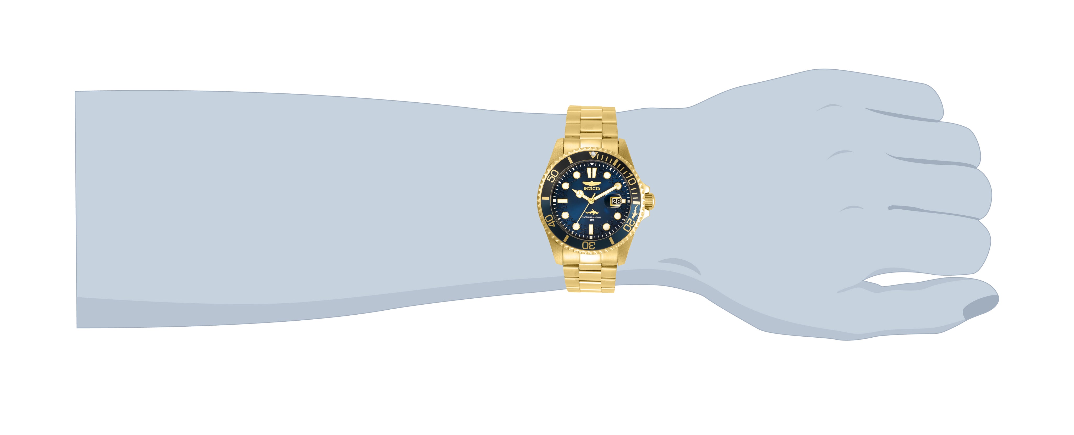 Invicta Pro Diver Currentwave Men's Watch - 43mm. Gold (30810)