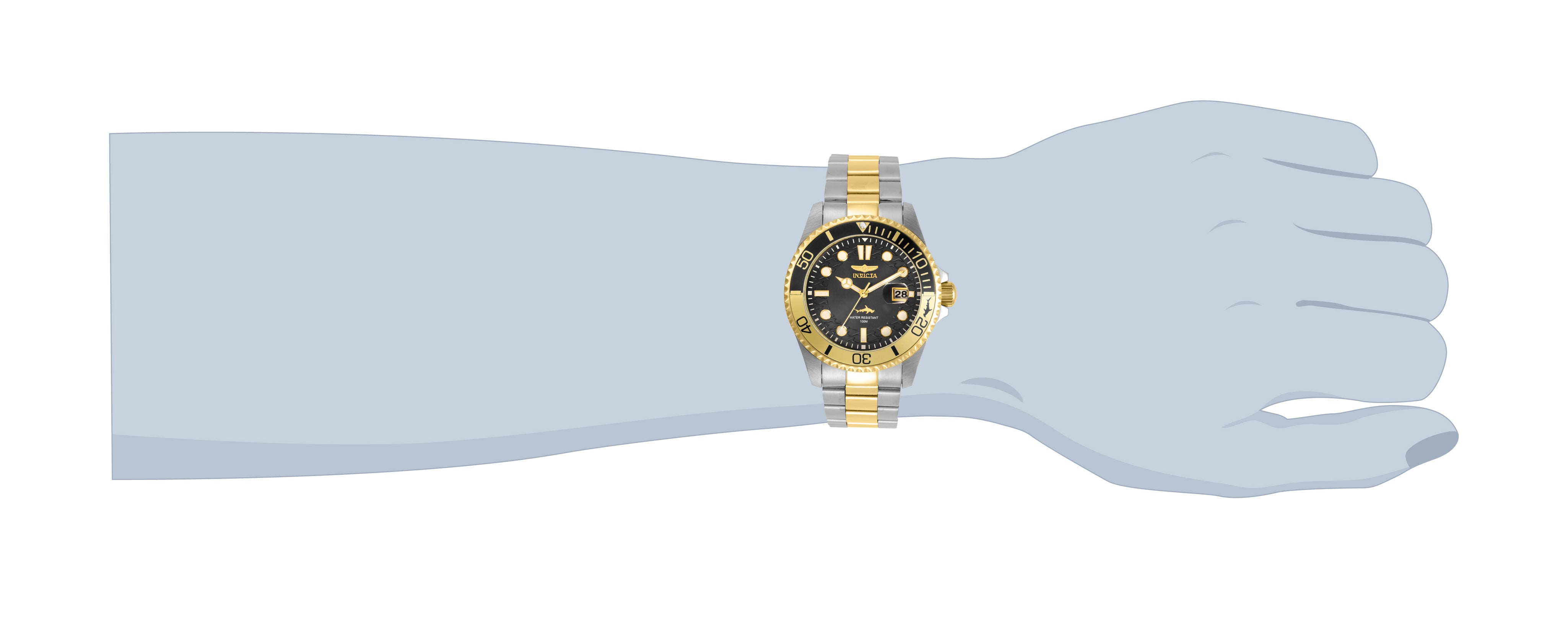 Invicta Pro Diver Currentwave Men's Watch - 43mm. Steel, Gold (30944)