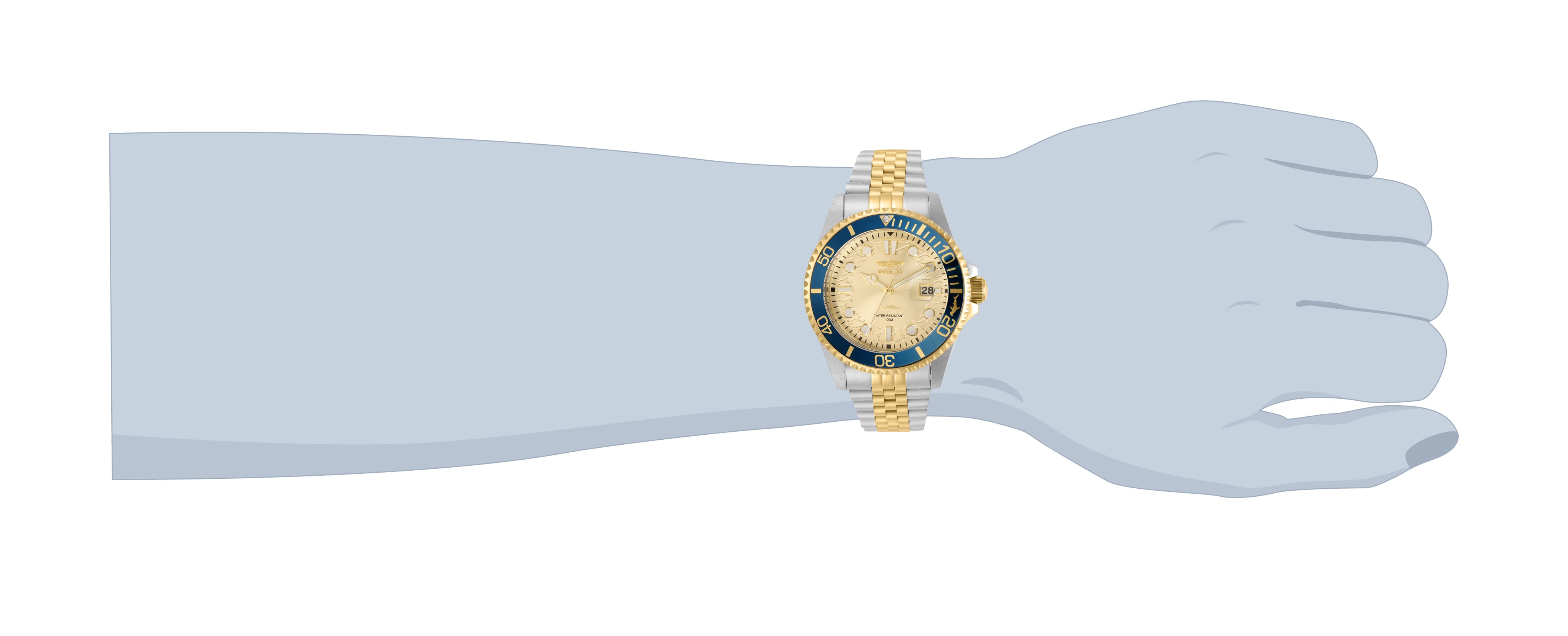 Invicta Pro Diver Galeos Men's Watch - 43mm, Gold, Steel (30617)