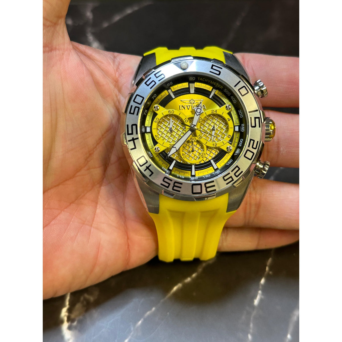 Invicta Speedway SCUBA Typhoon Men's Watch - 50mm. Yellow (26298)