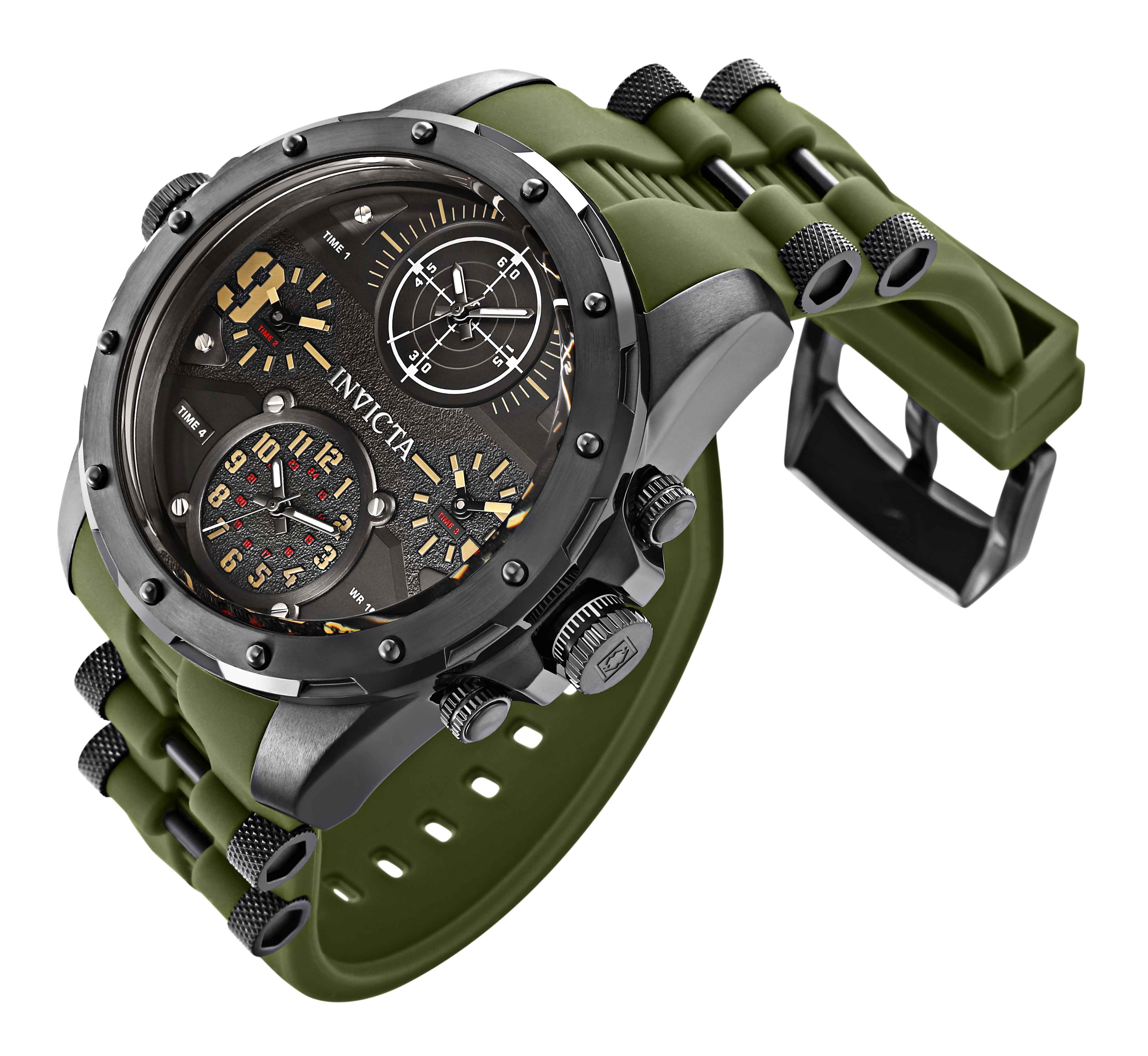 Invicta Coalition Forces Sniper Men's Watch - 50mm. Grey, Green (31138)