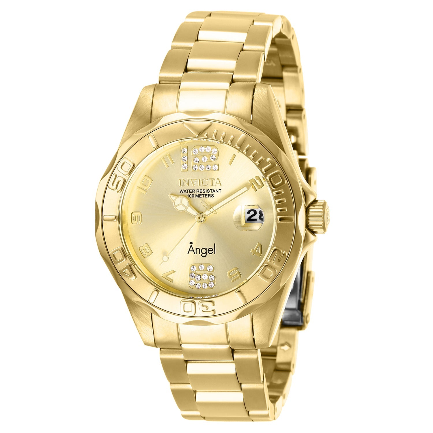 Invicta Angel Women's Watch - 38mm, Gold (ZG-28680)