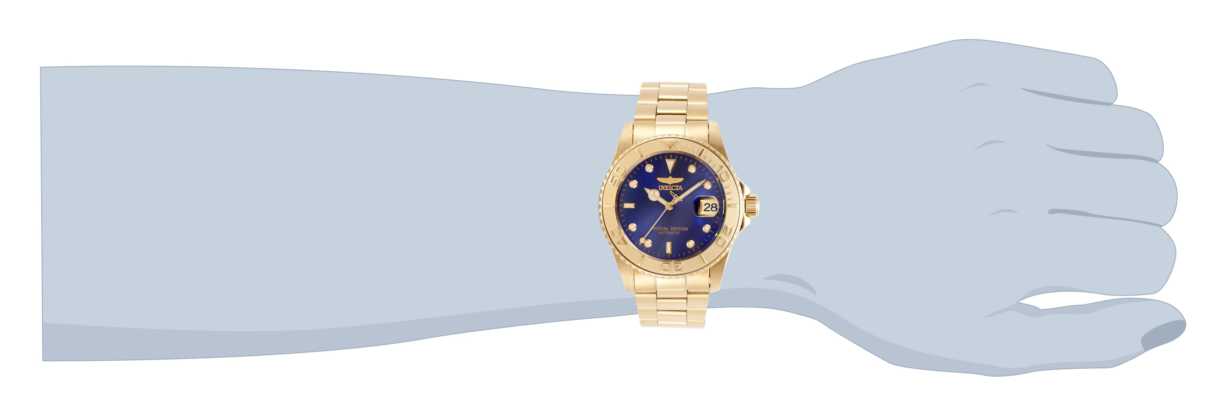 Invicta Pro Diver Velsari Automatic Men's Watch - 42mm, Gold (30603)