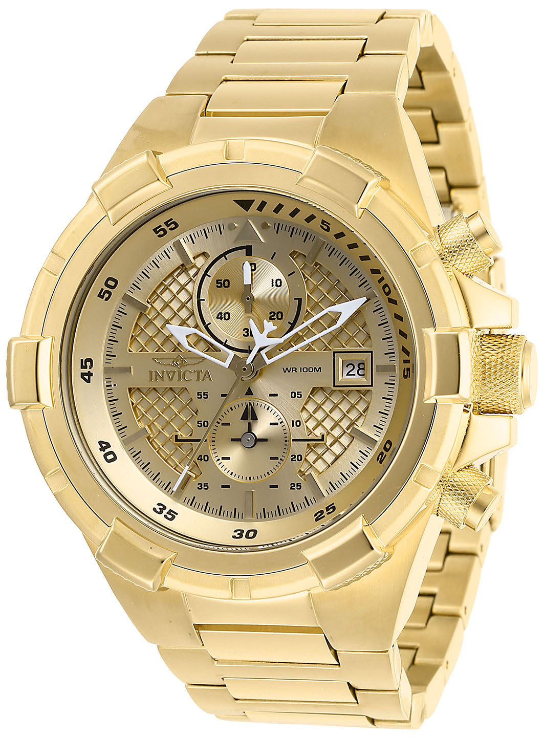 Invicta Aviator Falcon Men's Watch - 50.5mm. Gold (28122)