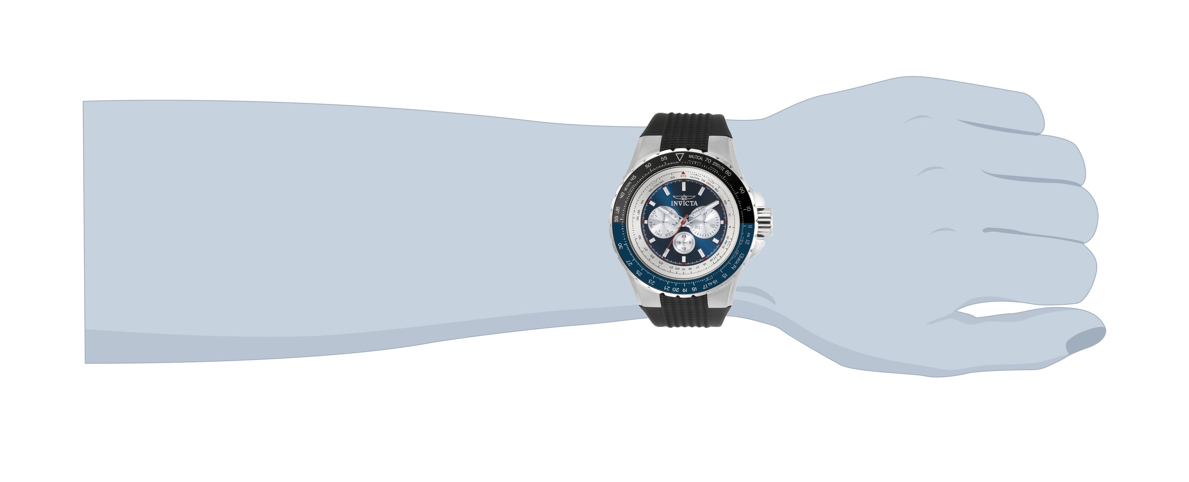 Invicta Aviator Skyshock Men's Watch - 50mm. Black (32916)