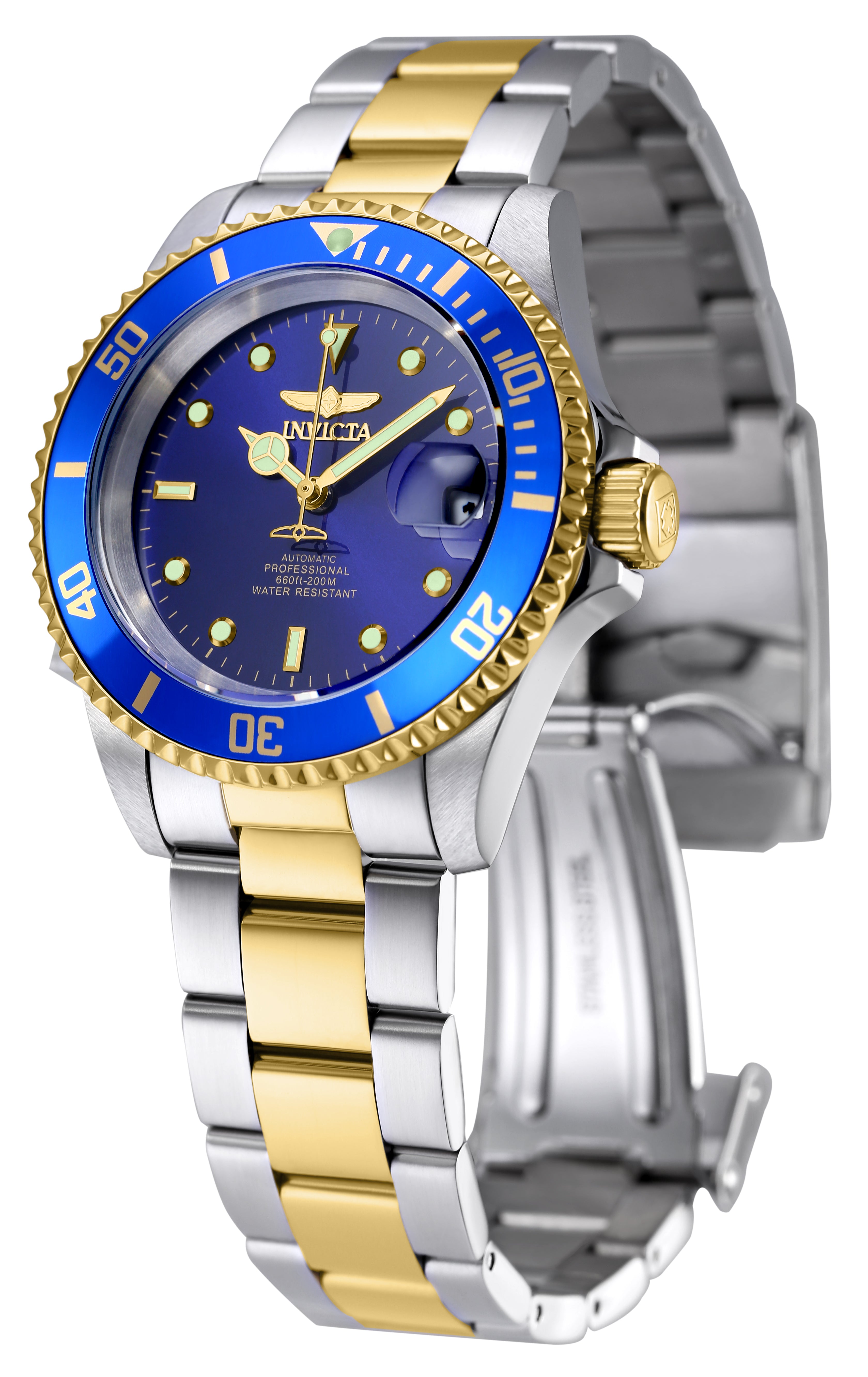 Invicta Pro Diver Navarch Coin-Edge Automatic Men's Watch - 40mm. Steel, Gold (8928OB)