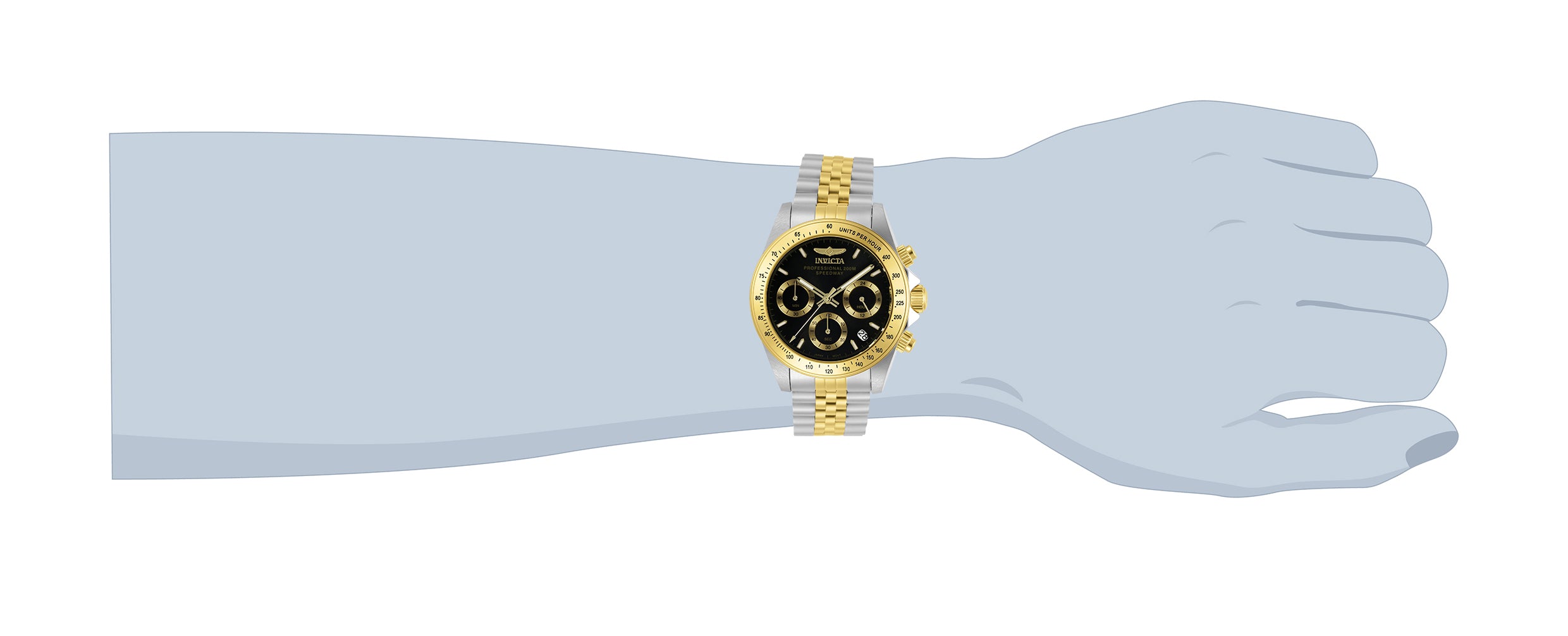 Invicta Speedway Velisque Men's Watch - 39.5mm, Steel, Gold (30992)