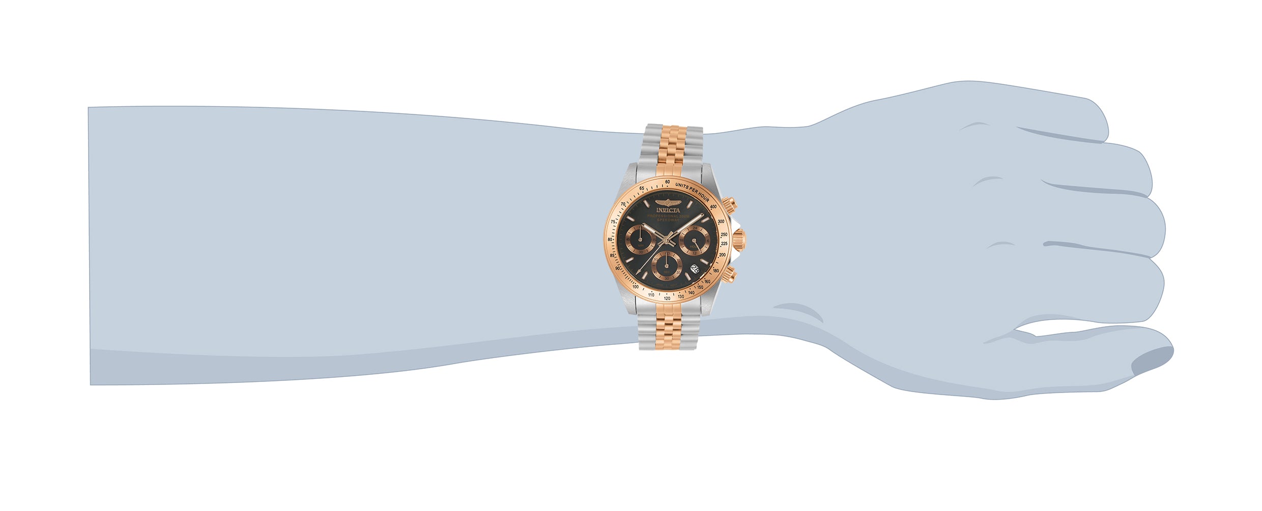 Invicta Speedway Velisque Men's Watch - 39.5mm, Steel, Rose Gold (30993)
