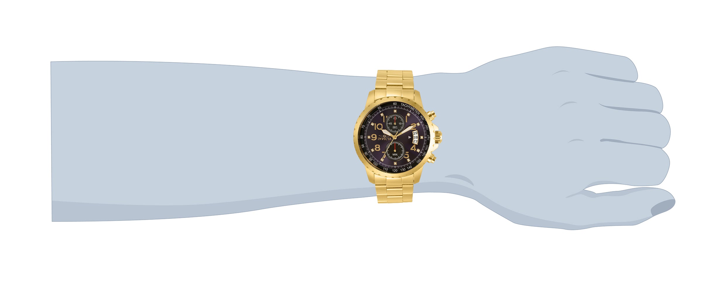 Invicta Specialty Altoris Men's Watch - 45mm. Gold (13785)