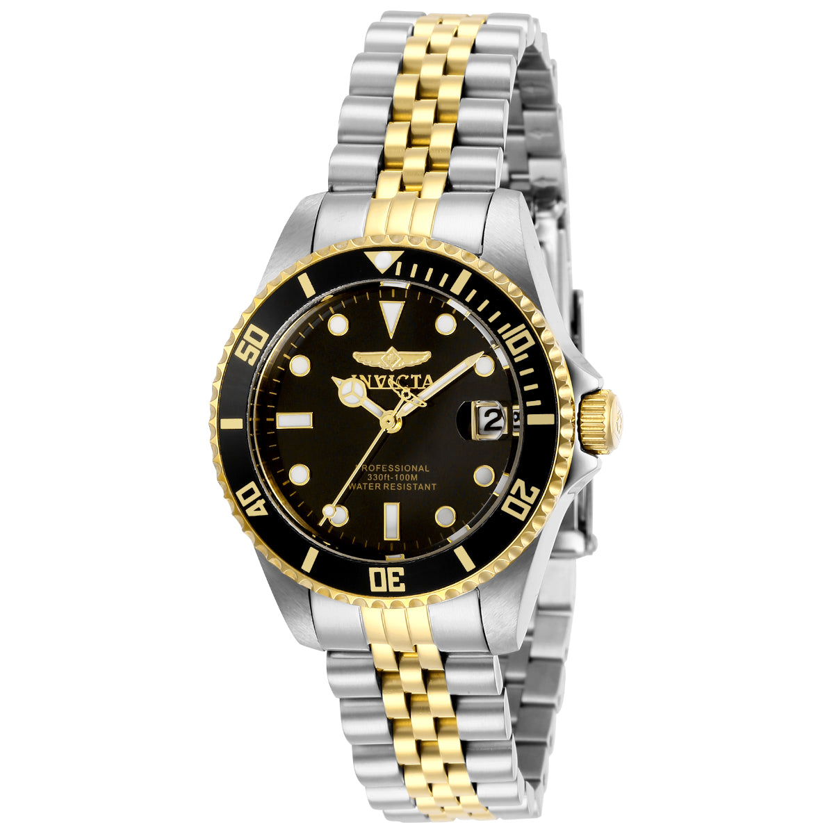 Invicta Pro Diver Women's Watch - 34mm, Steel, Gold (ZG-29189)