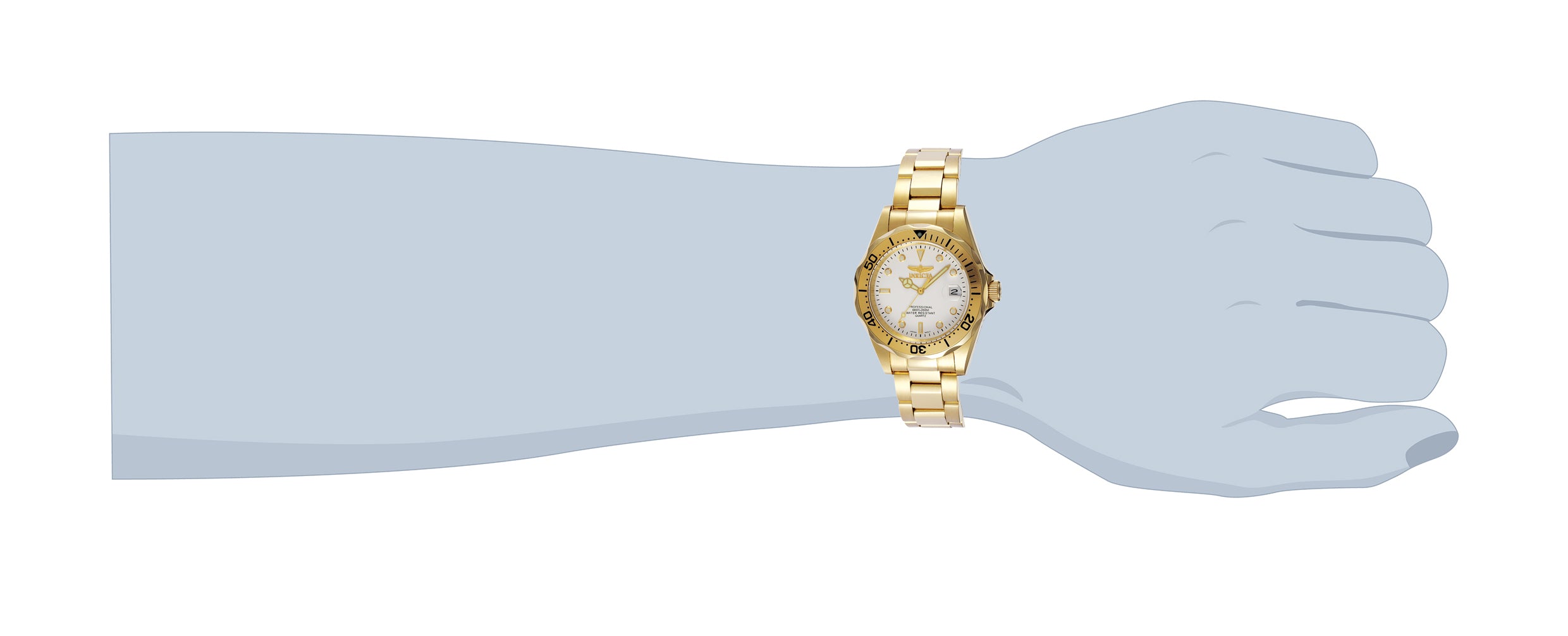 Invicta Pro Diver Men's Watch - 37.5mm, Gold (8938)