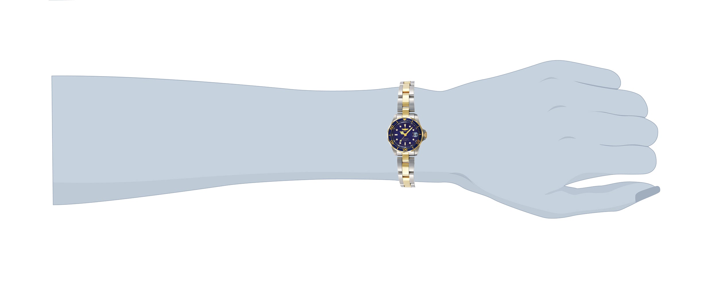 Invicta Pro Diver Auredrift Women's Watch - 24.5mm. Steel. Gold (8942)