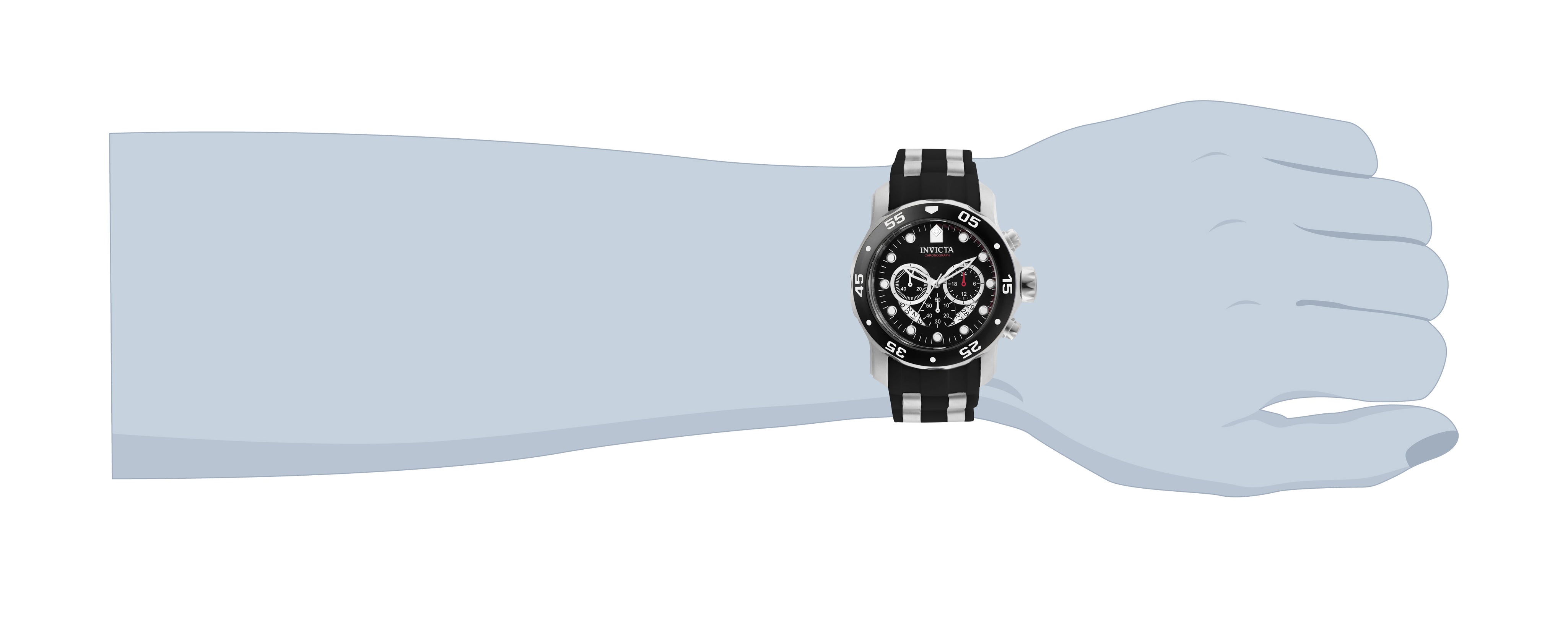 Invicta Pro Diver SCUBA Men's Watch - 48mm. Steel, Black (6977)