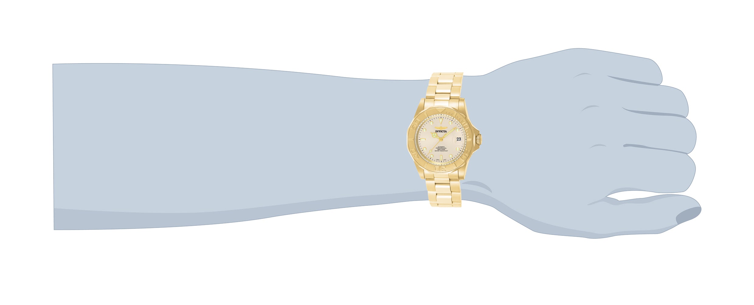 Invicta Pro Diver Automatic Men's Watch - 40mm. Gold (9010)