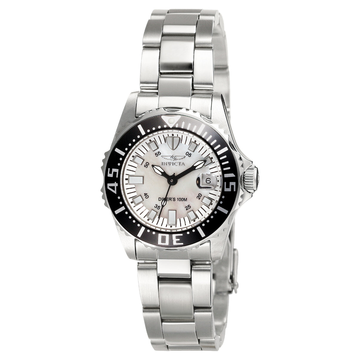 Invicta Pro Diver Swiss Ronda 585 Caliber Women's Watch w/ Mother of Pearl Dial - 30mm, Steel (ZG-2958)