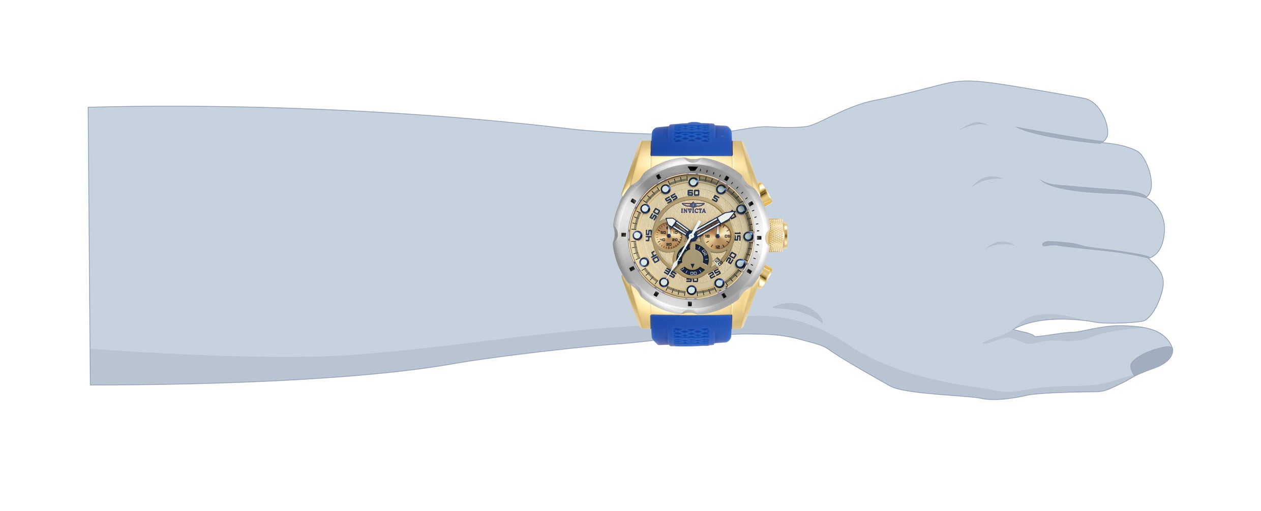 Invicta Speedway Accelix Men's Watch - 50mm, Blue (20307)