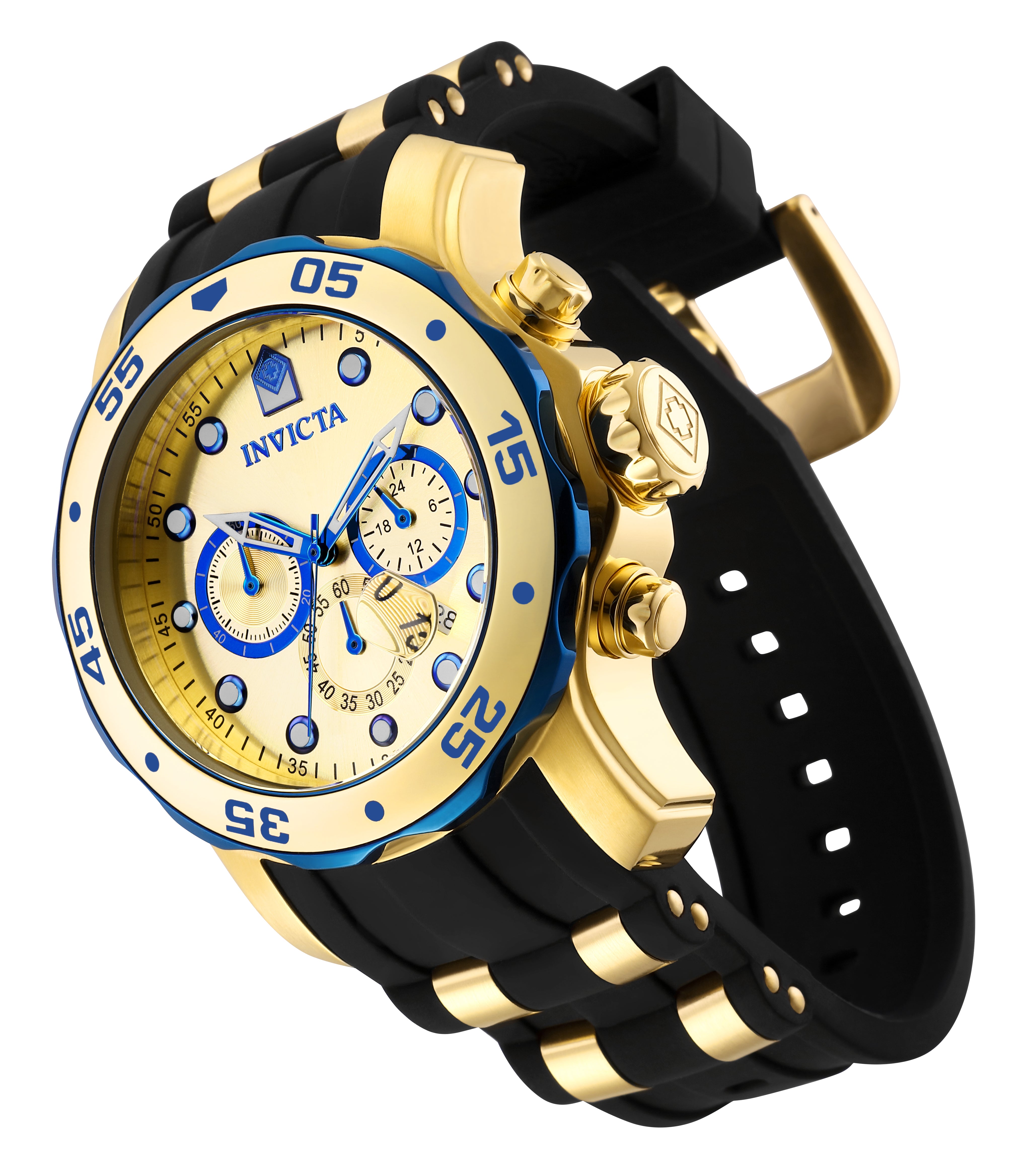 Invicta Pro Diver SCUBA Men's Watch - 48mm, Gold, Black (17887)