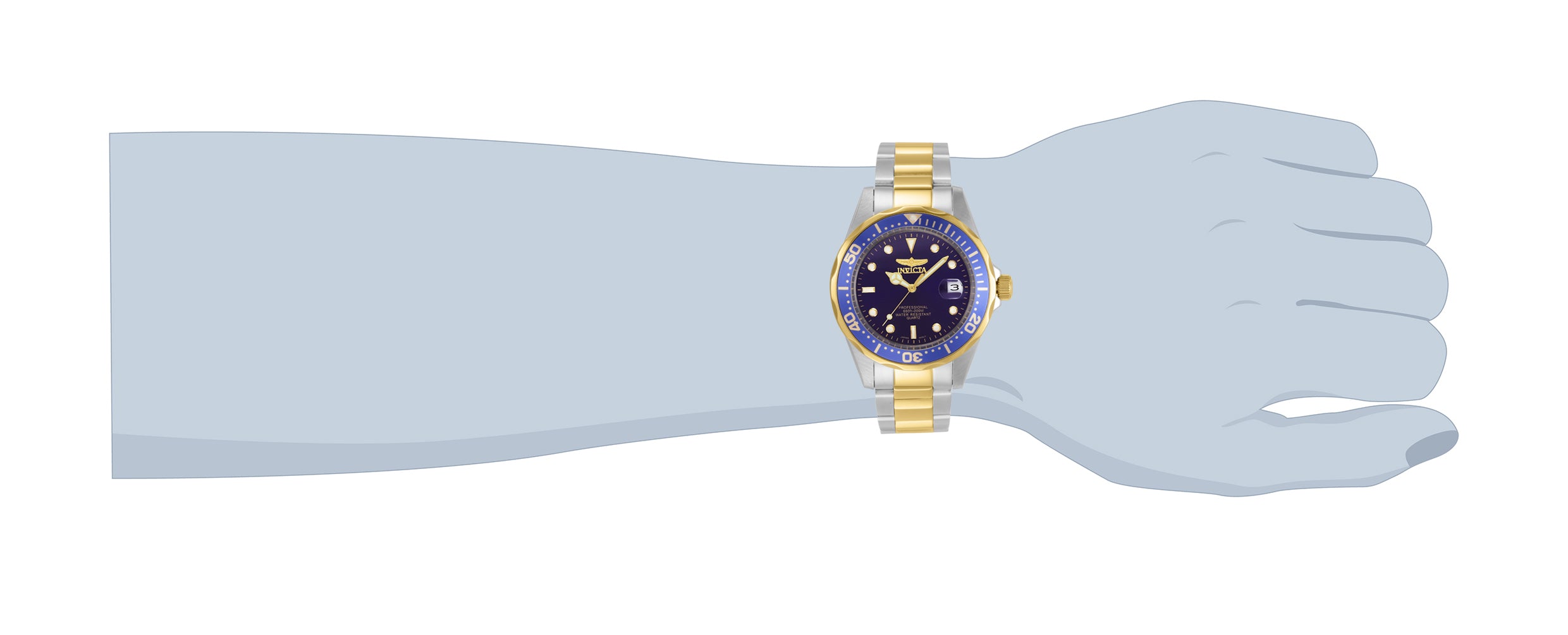 Invicta Pro Diver Men's Watch - 37.5mm, Steel, Gold (8935)