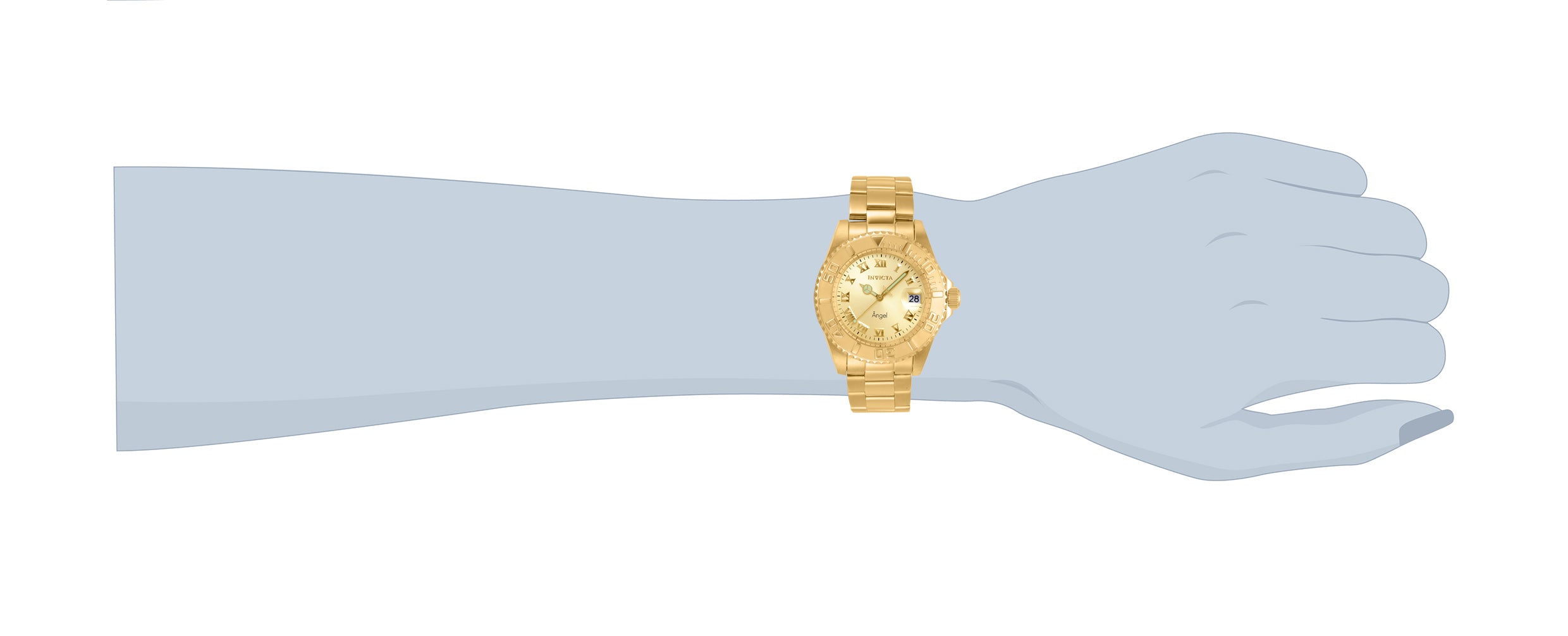 Invicta Angel Aureborne Swiss Ronda 515 Caliber Women's Watch - 40mm. Gold (14321)