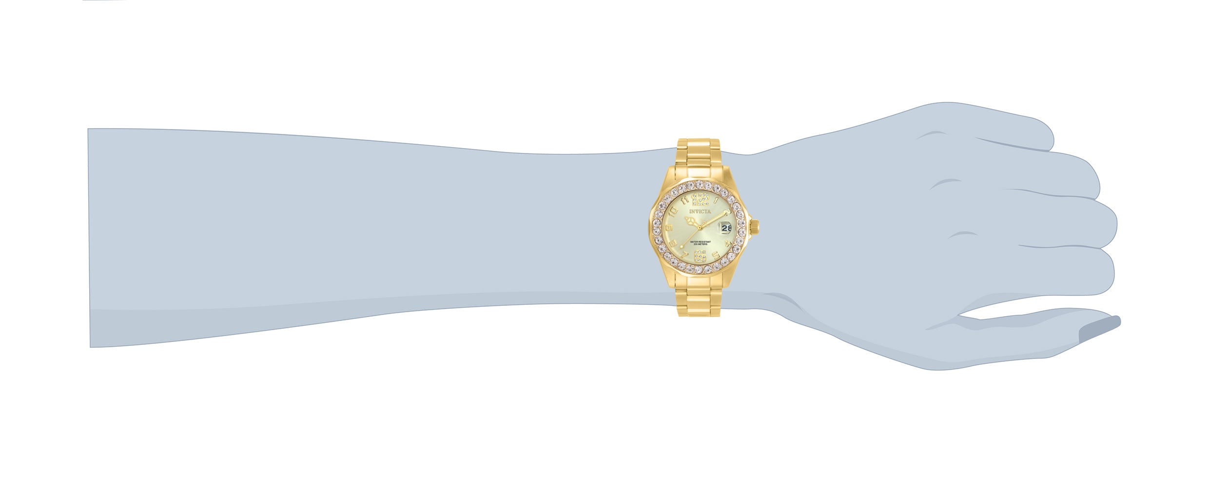 Invicta Pro Diver Women's Watch - 38mm, Gold (21397)