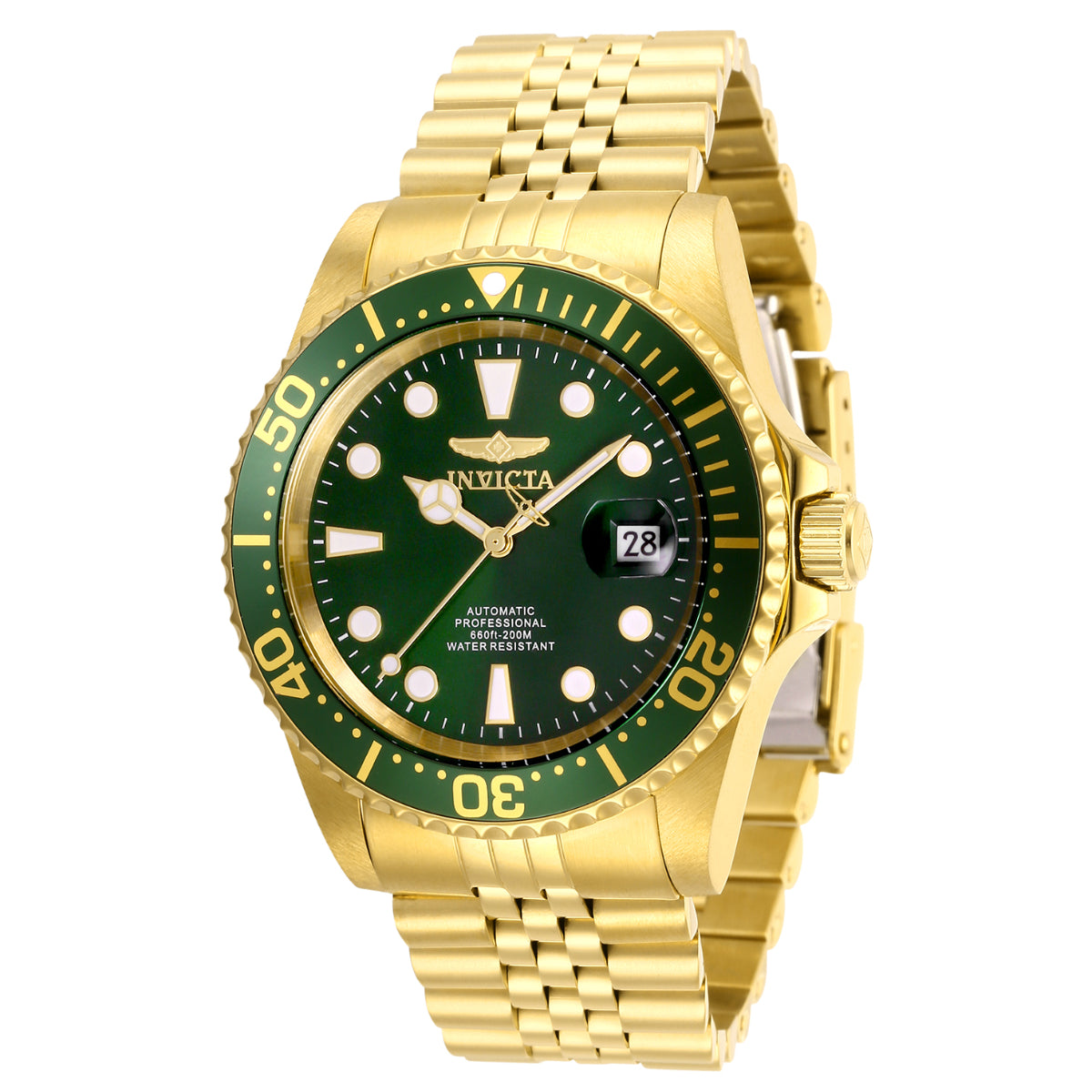 Invicta Pro Diver Navigator Automatic Men's Watch - 42mm. Gold (30095)