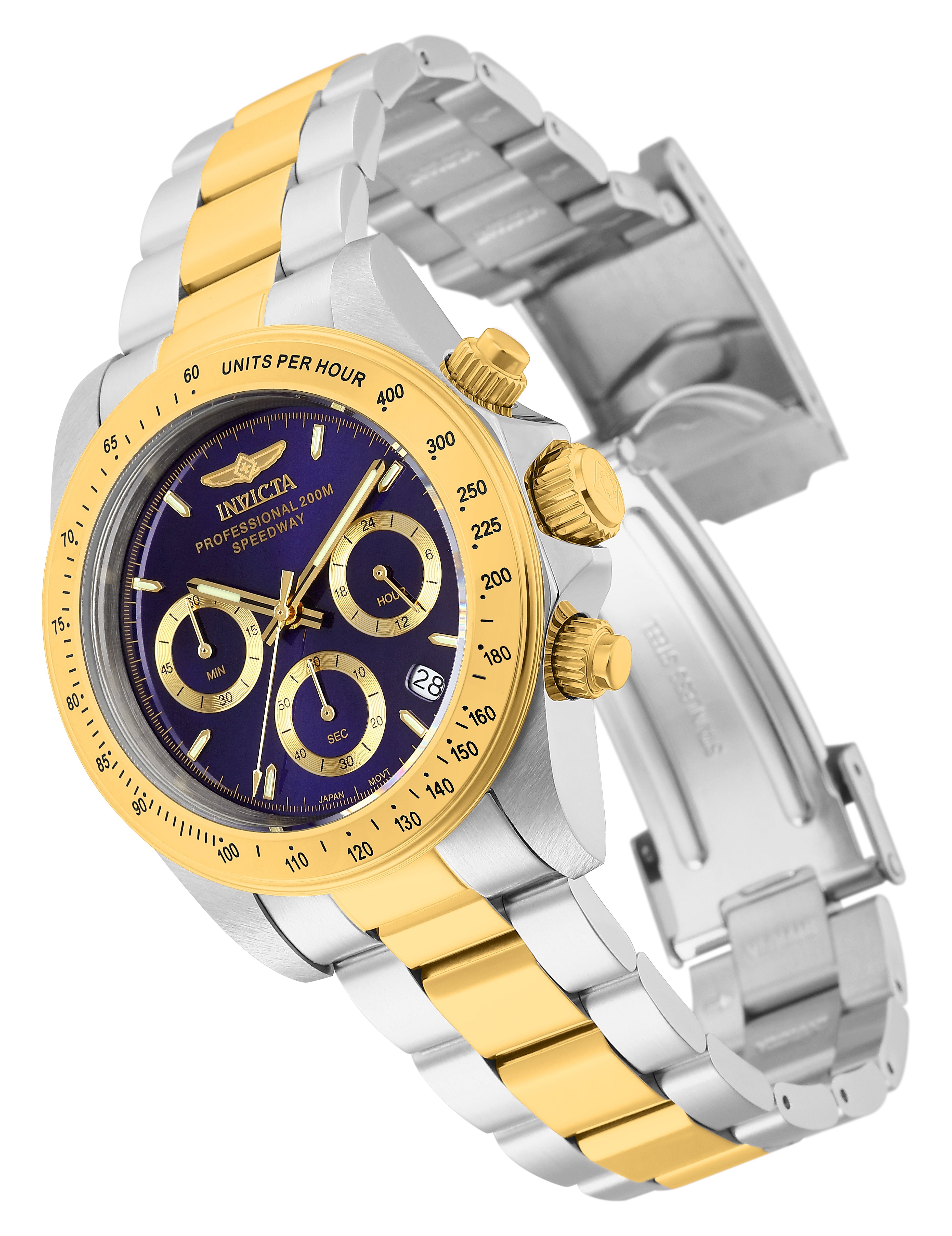 Invicta Speedway Torvane Men's Watch - 39.5mm, Steel, Gold (3644)