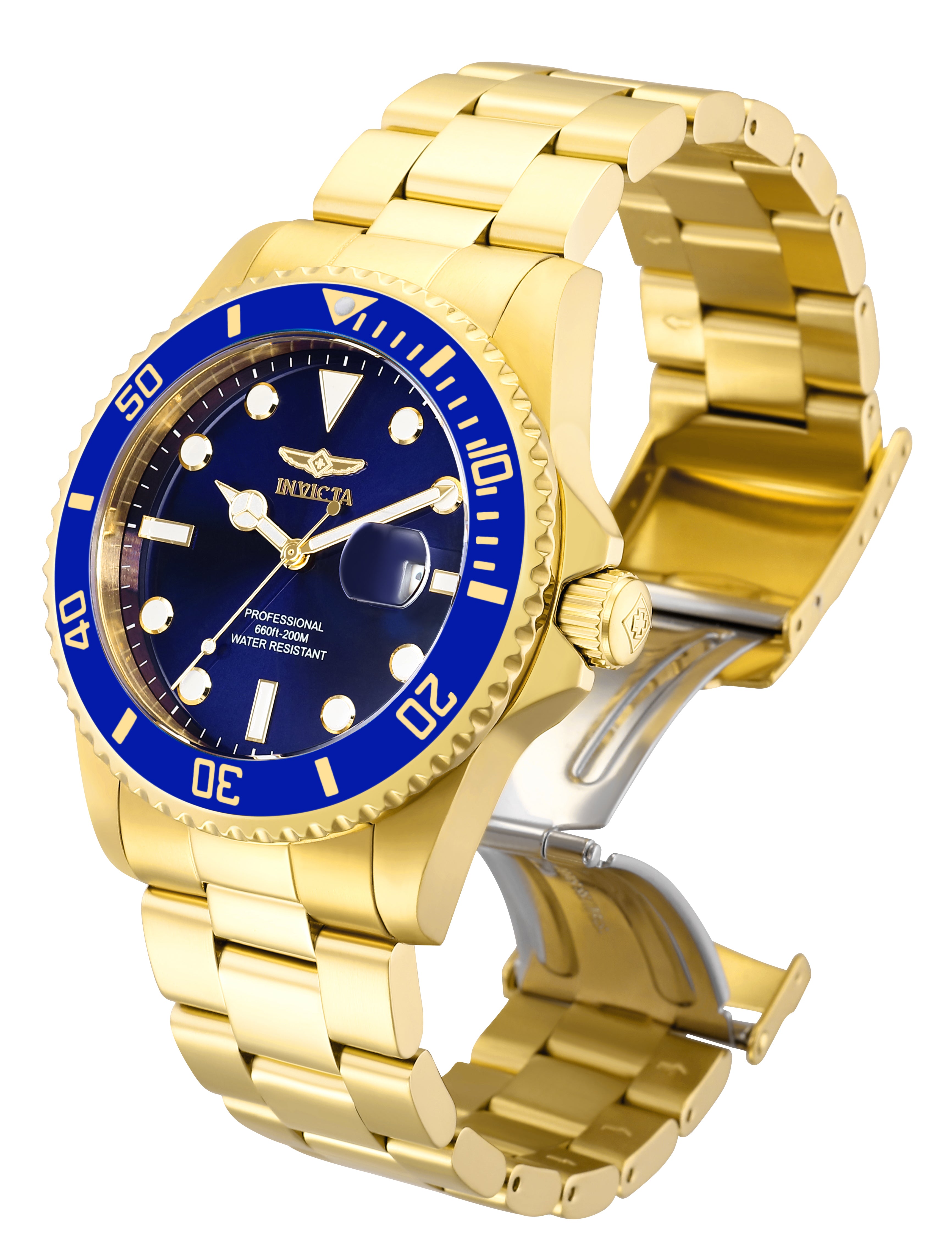 Invicta Pro Diver Men's Watch - 42mm, Gold (33270)