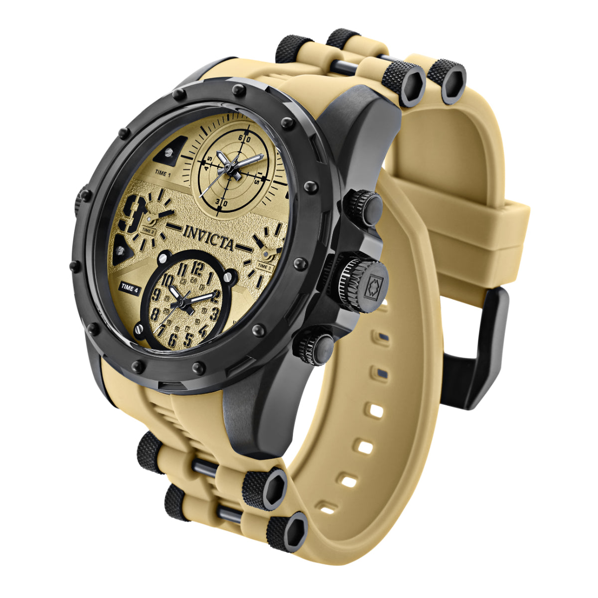 Invicta Coalition Forces Sniper Men's Watch - 50mm. Black, Light Brown (31139)
