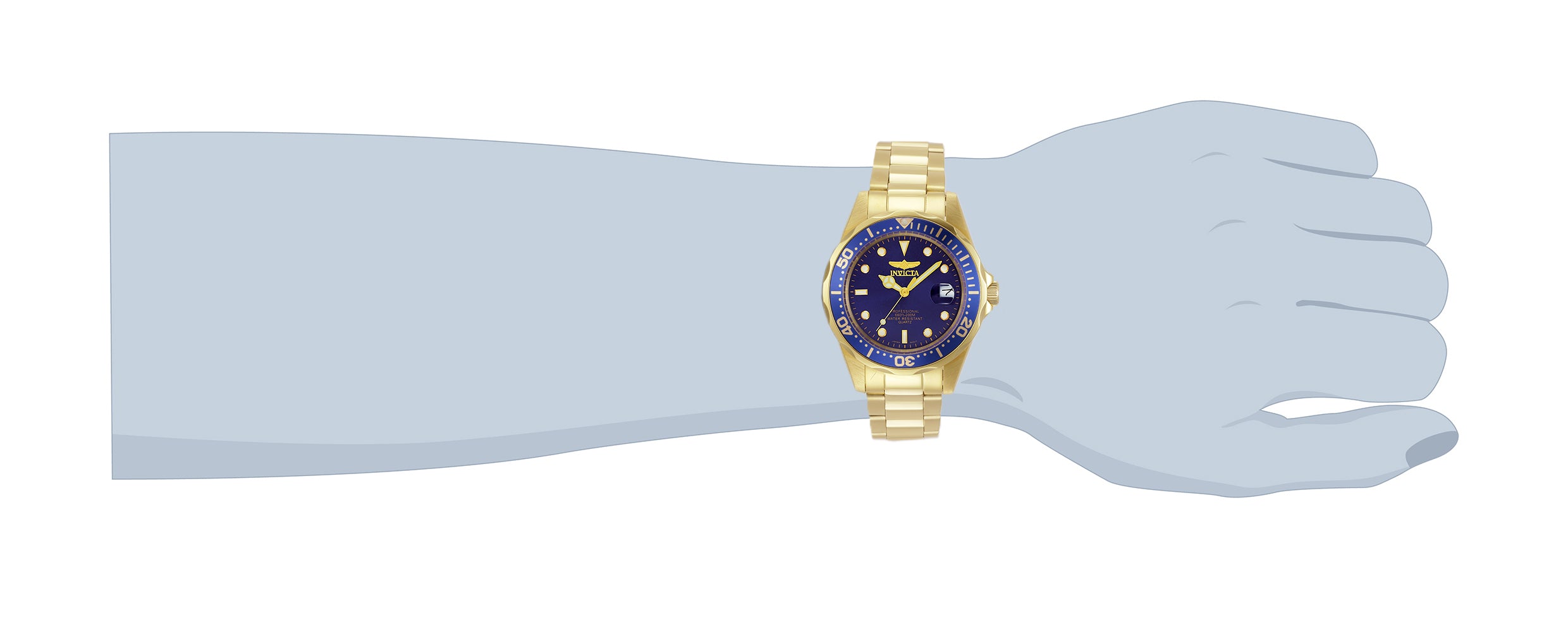 Invicta Pro Diver Men's Watch - 37.5mm, Gold (8937)