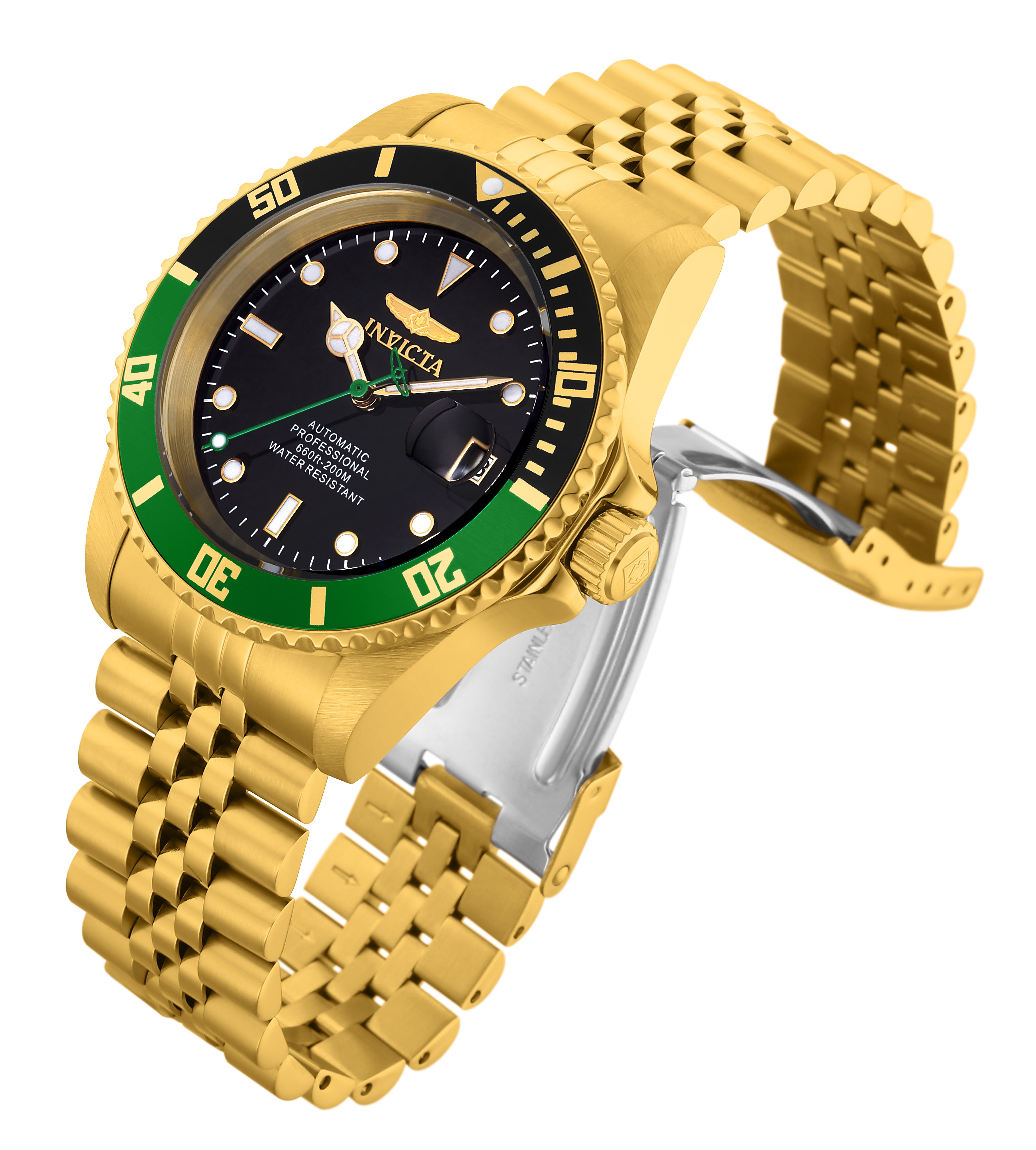 Invicta Pro Diver Navigator Automatic Men's Watch - 42mm. Gold (29184)