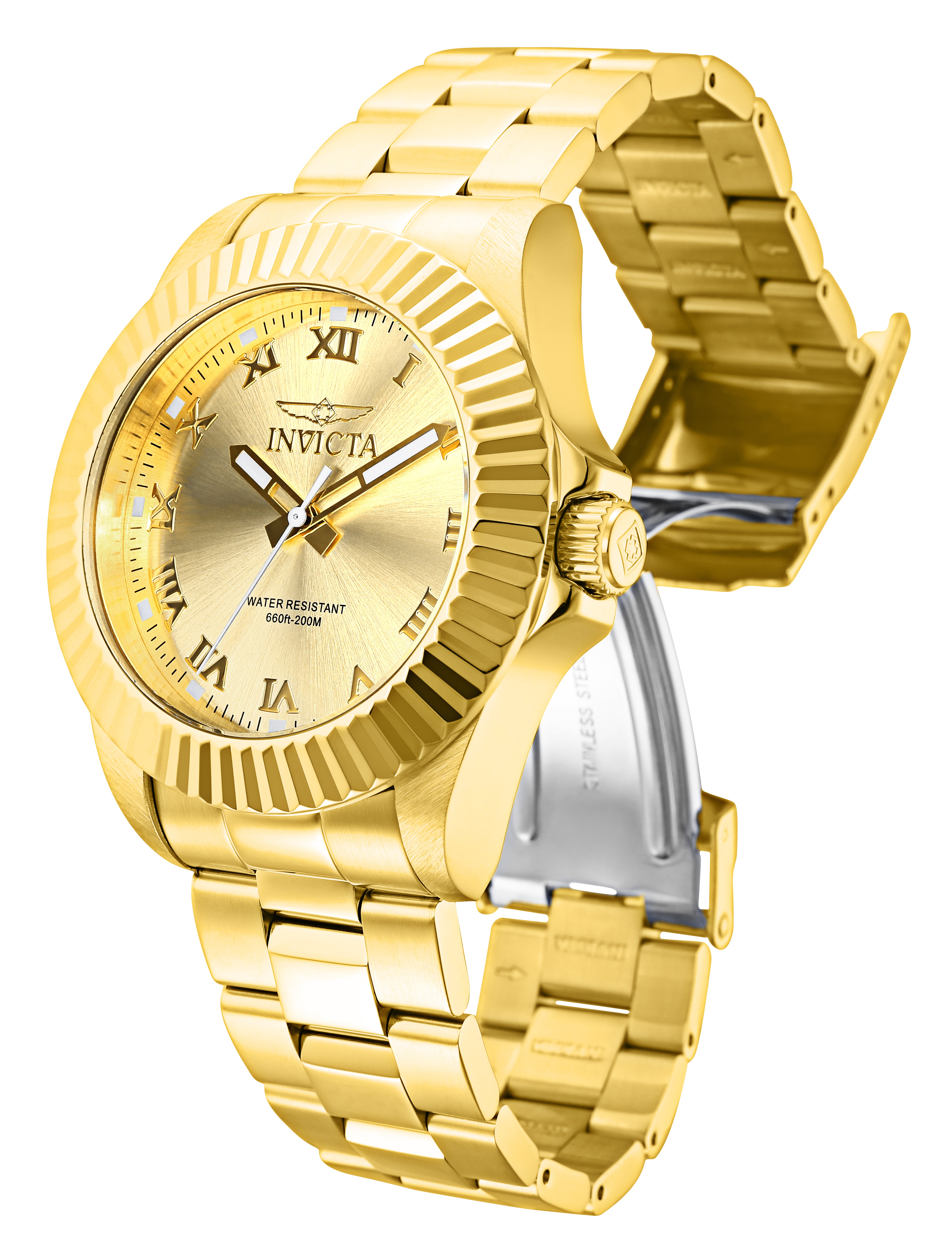 Invicta Pro Diver Pleatix Men's Watch - 44mm, Gold (16739)
