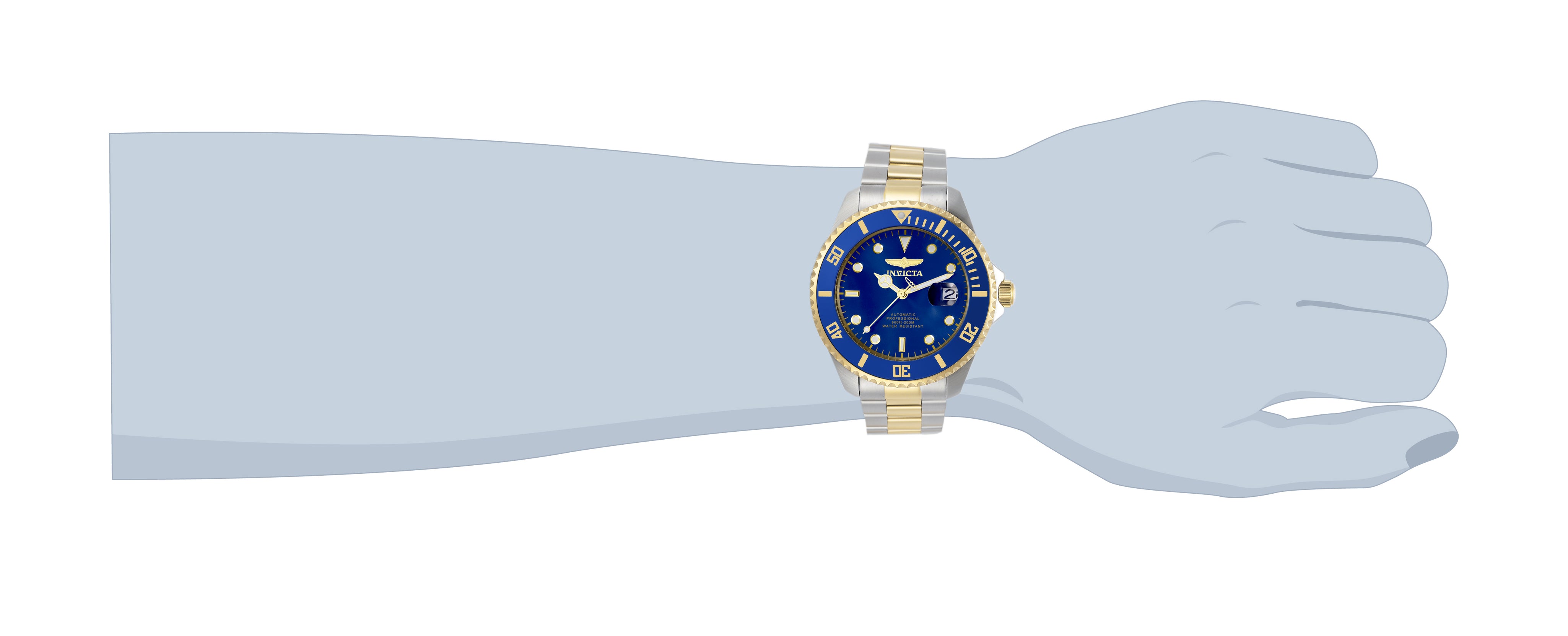 Invicta Grand Diver Solemnis Automatic Men's Watch - 47mm, Steel, Gold (34042)