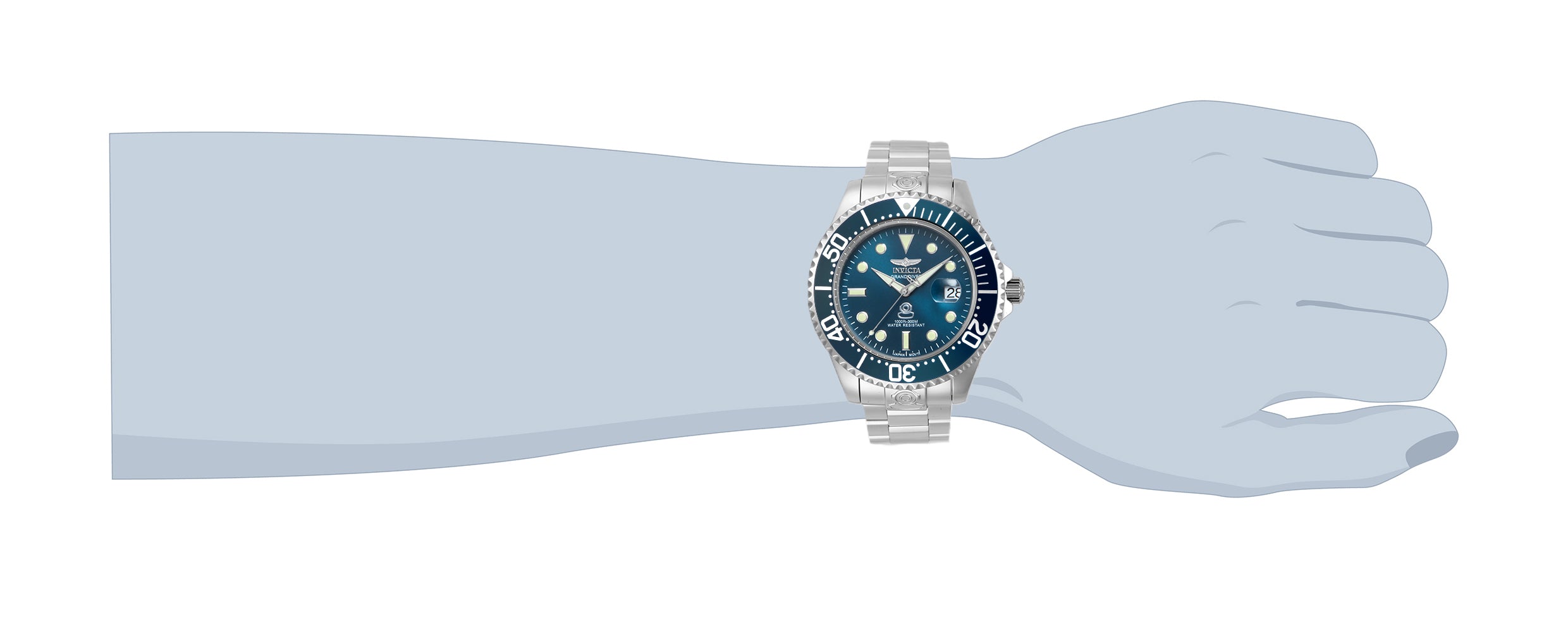 Invicta Grand Diver Navalia Automatic Men's Watch - 47mm, Steel (18160)