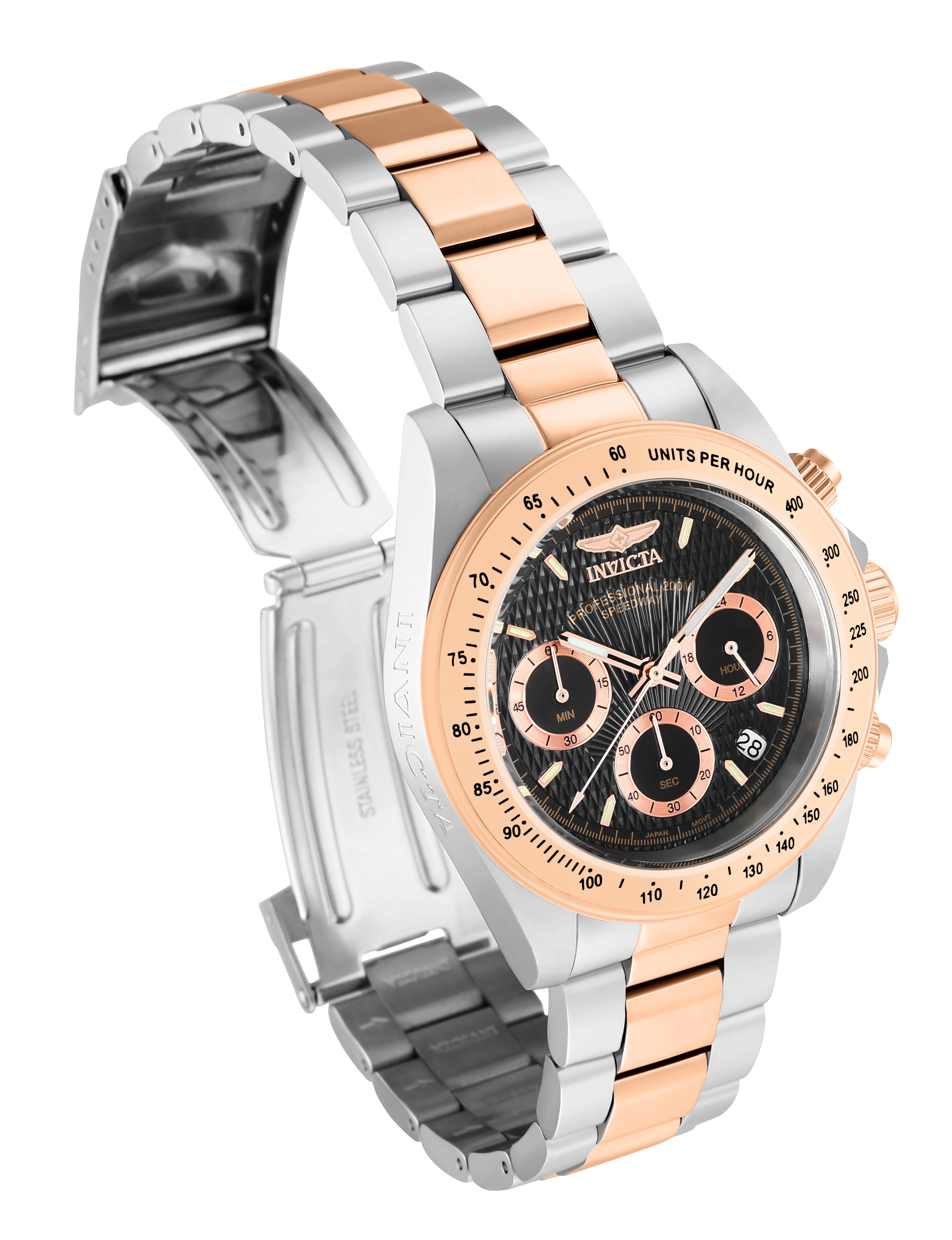 Invicta Speedway Torvane Men's Watch - 39.5mm, Steel, Rose Gold (6932)