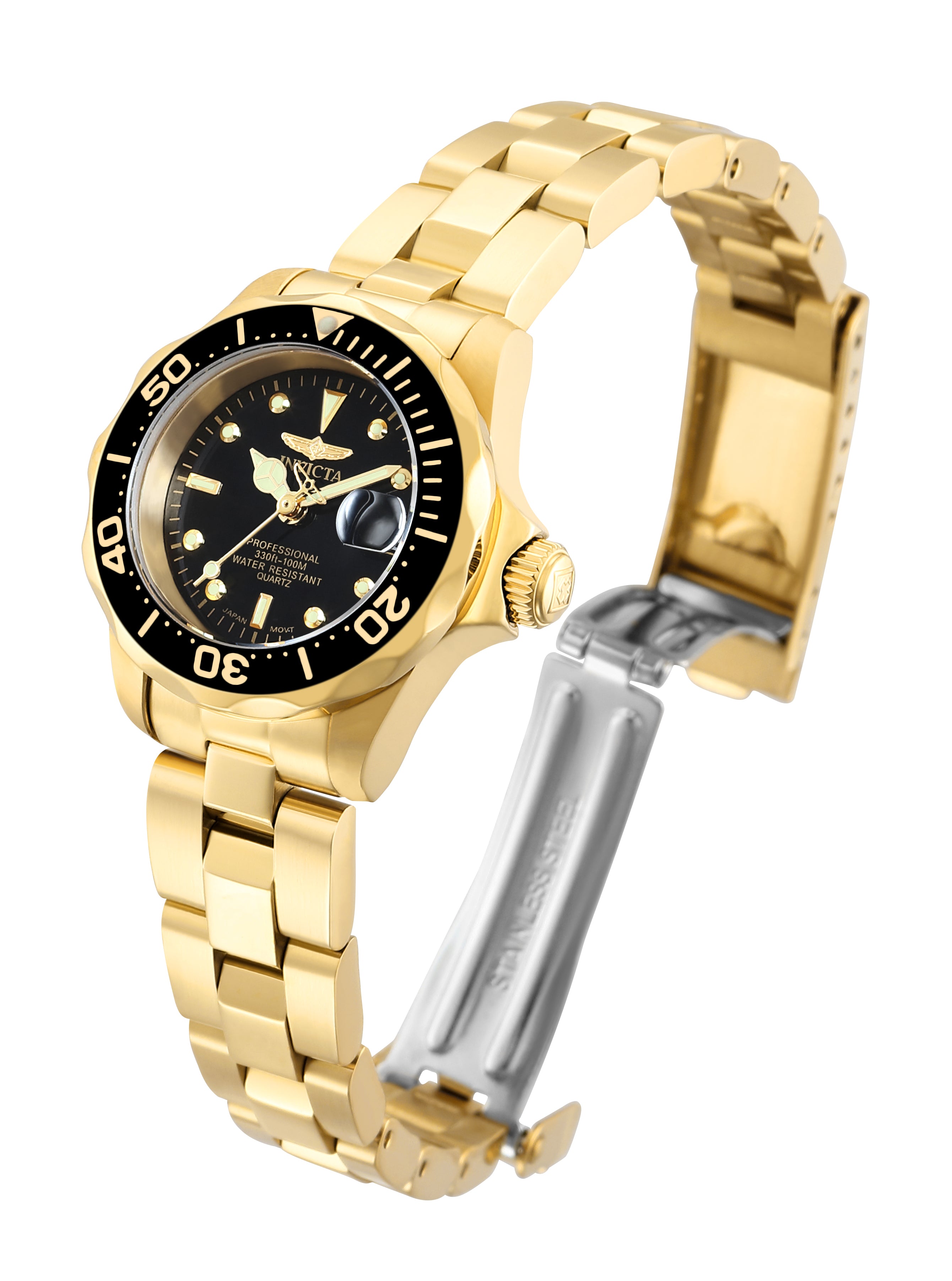 Invicta Pro Diver Auredrift Women's Watch - 24.5mm, Gold (8943)