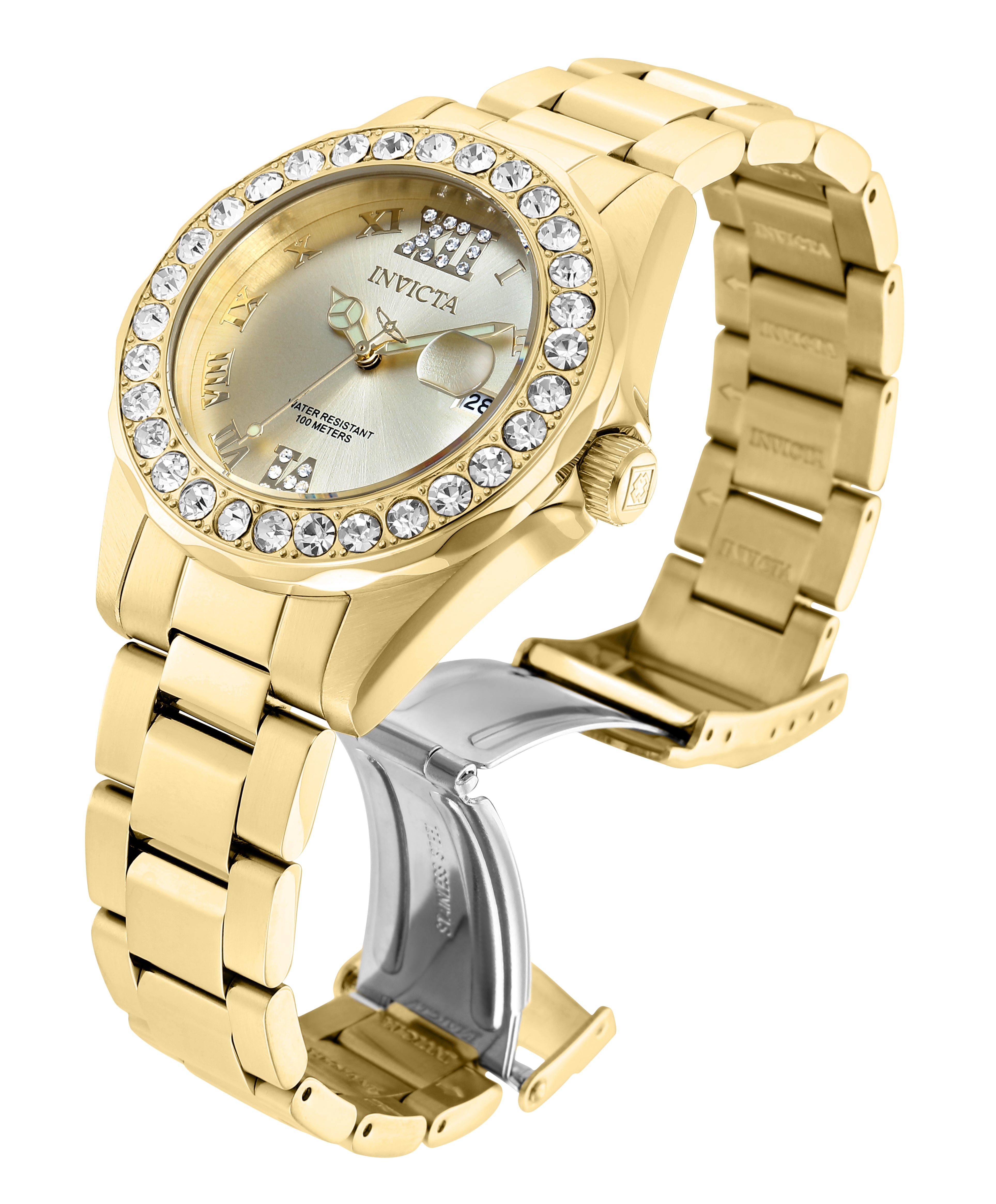 Invicta Pro Diver Velamark Women's Watch - 38mm, Gold (15252)
