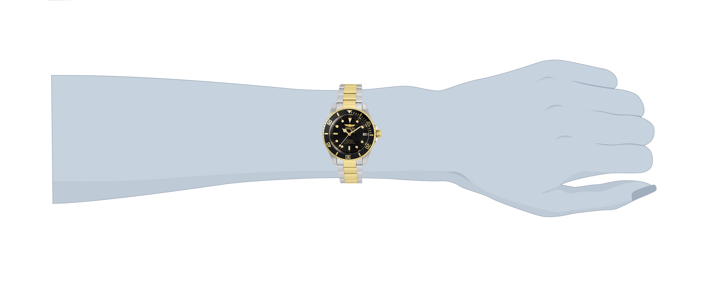 Invicta Pro Diver Automatic Women's Watch - 36mm, Steel, Gold (35714)